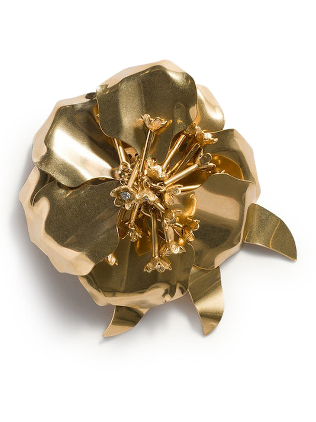 Metal Brooch With Crystals Miu miu – Гарантія оригінальності – боковий вид