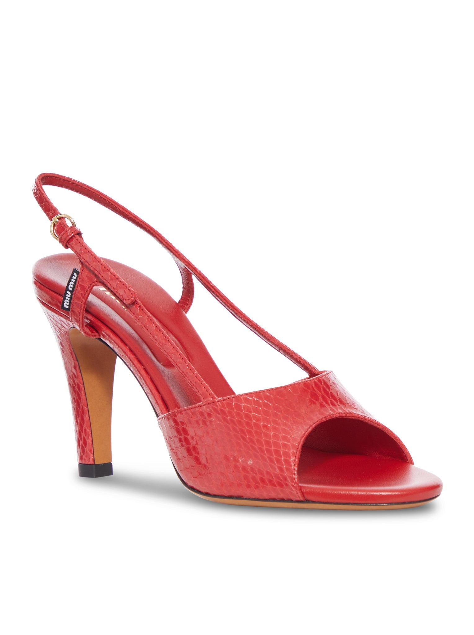 Ayers Slingback Sandals Miu miu – Гарантія оригінальності – вид ззаду
