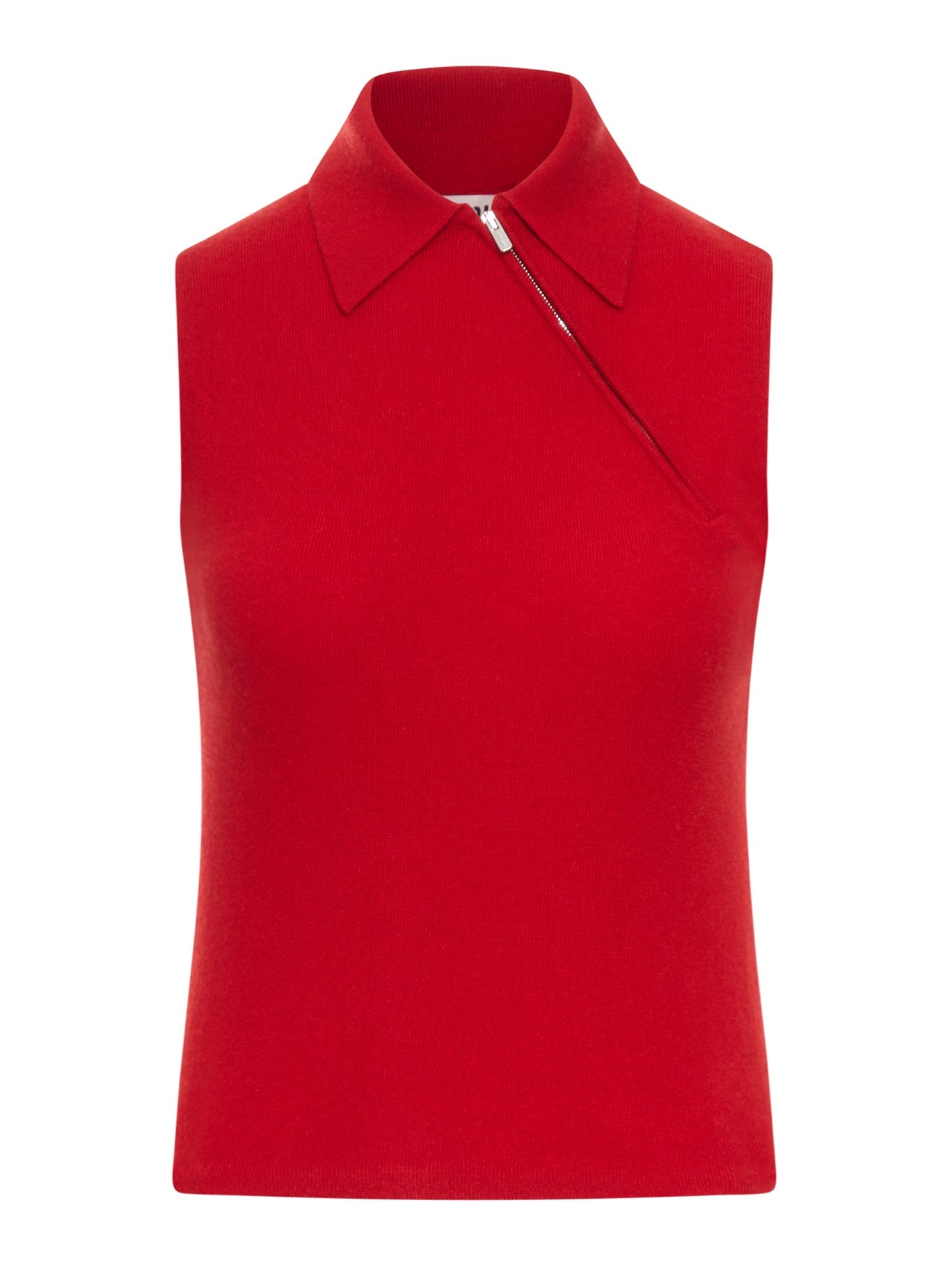 Cashmere Sleeveless Polo Shirt Miu miu оригінал – Купити в Україні – боковий вид