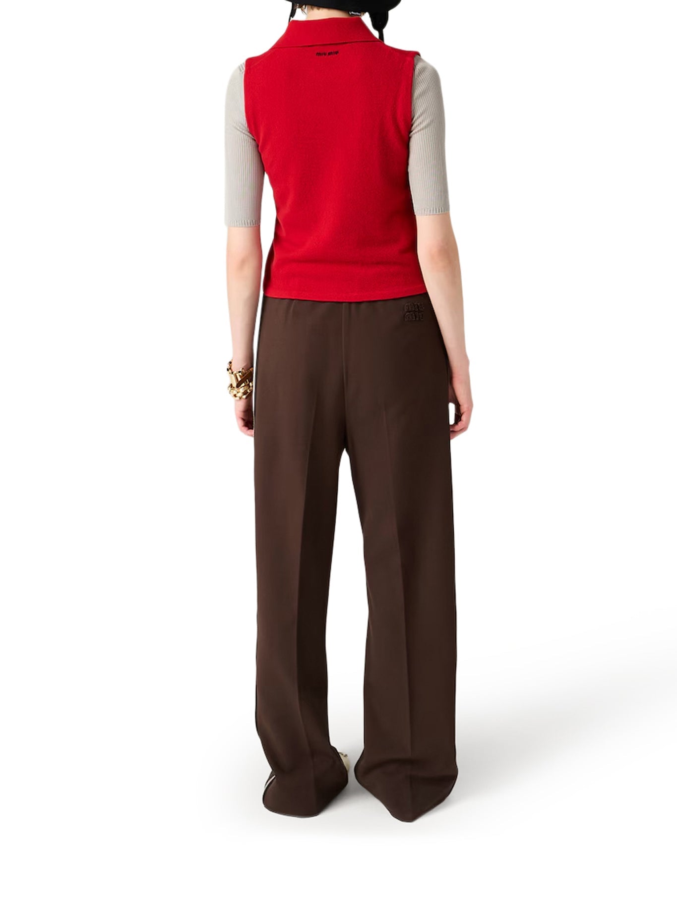 Cashmere Sleeveless Polo Shirt Miu miu оригінал – Купити в Україні – детальний вид