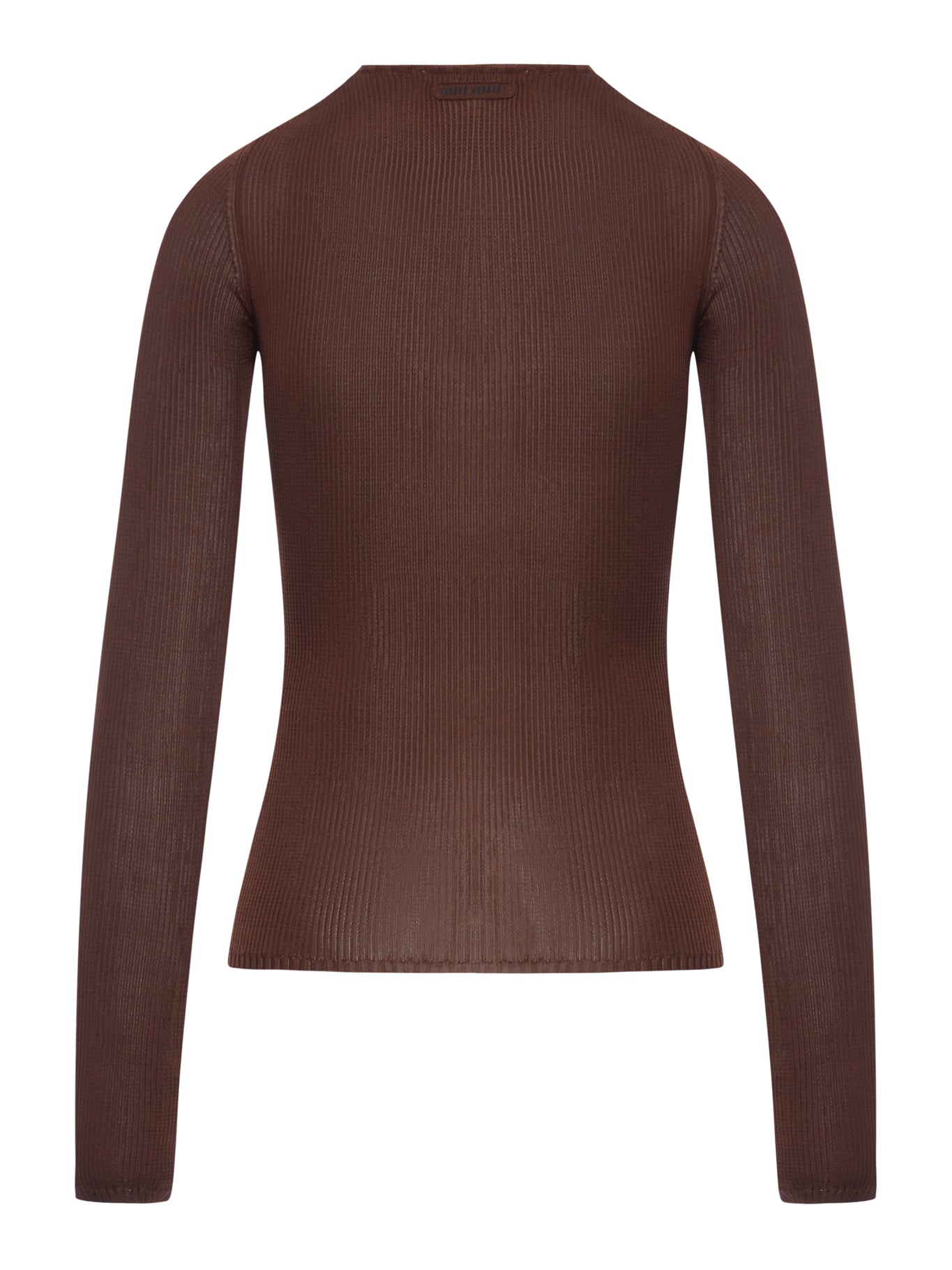 Оригінальна Silk V-Neck Sweater Miu miu – вид ззаду