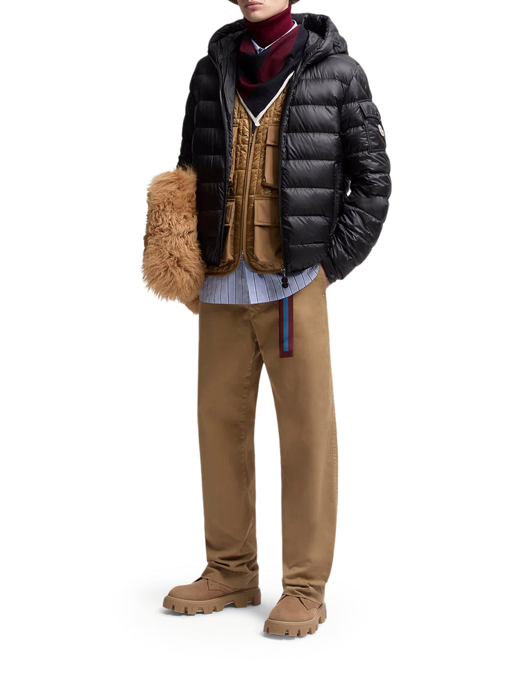 Najan Short Down Jacket With Hood Moncler – Гарантія оригінальності – вид ззаду