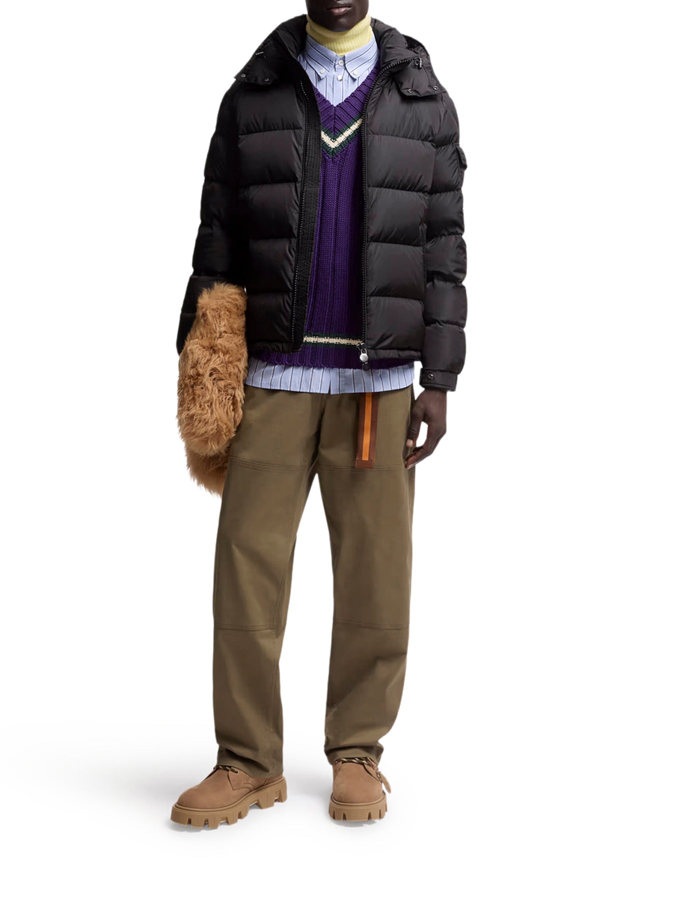 Оригінальна Maya Short Down Jacket With Hood Moncler – вид ззаду