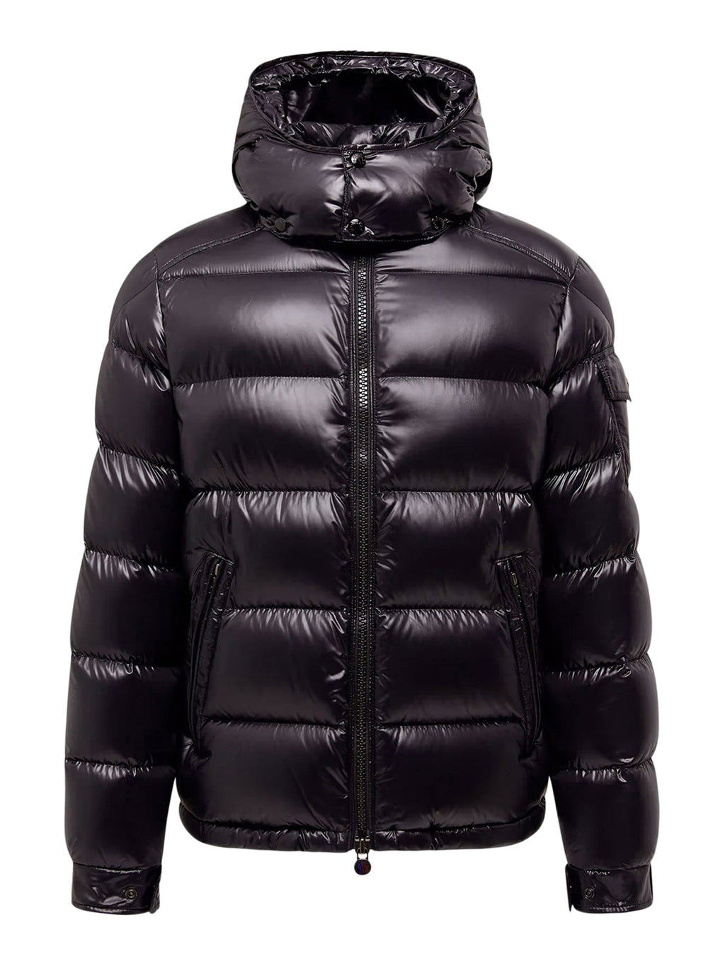 Оригінальна Maya Short Down Jacket With Hood Moncler – боковий вид