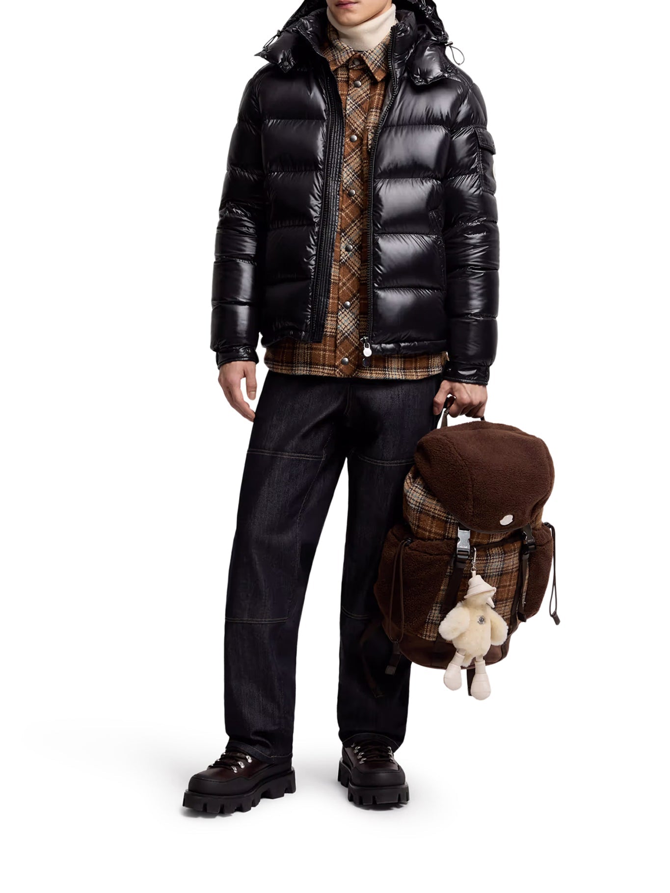 Оригінальна Maya Short Down Jacket With Hood Moncler – вид ззаду