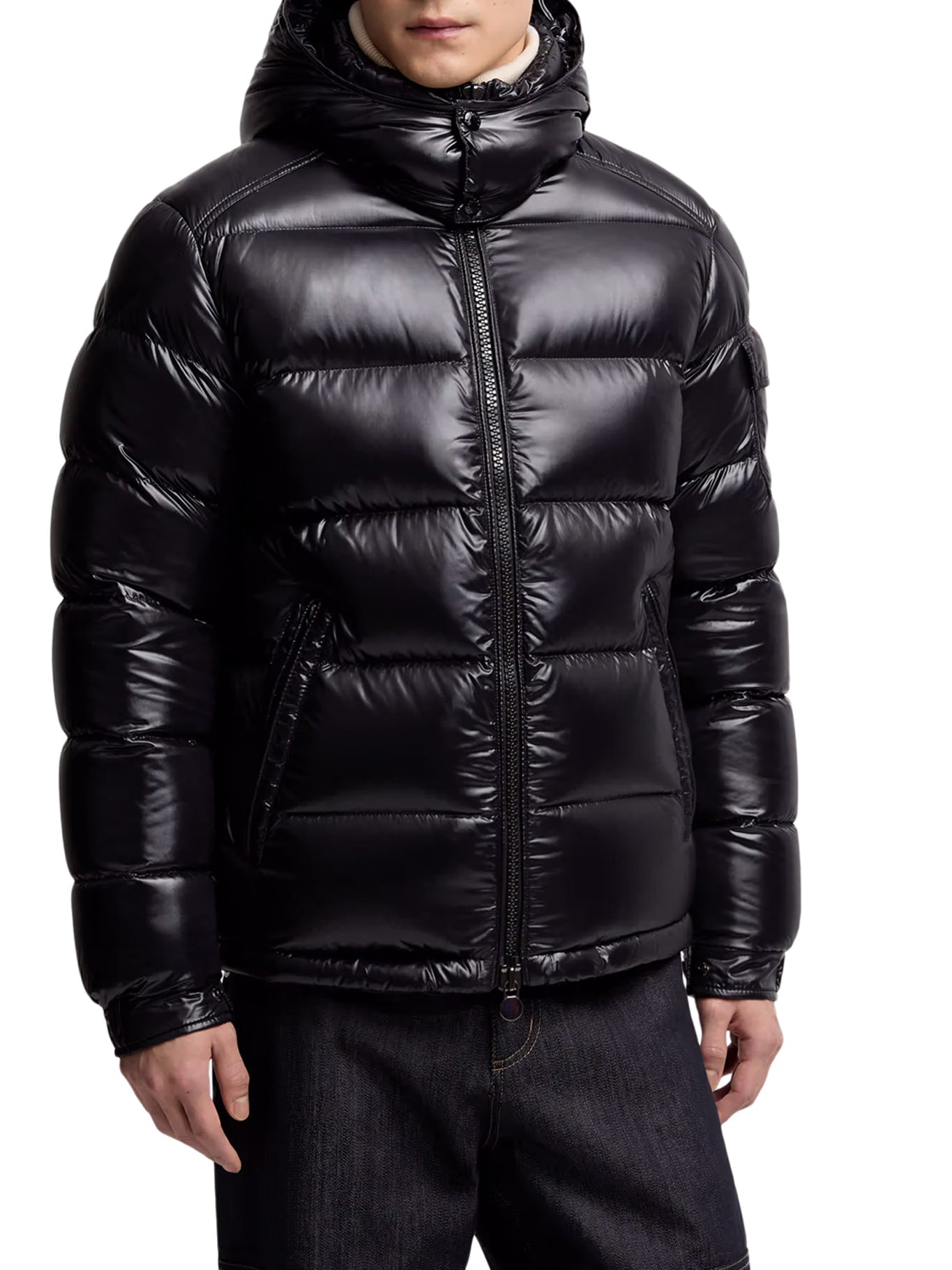 Оригінальна Maya Short Down Jacket With Hood Moncler – детальний вид