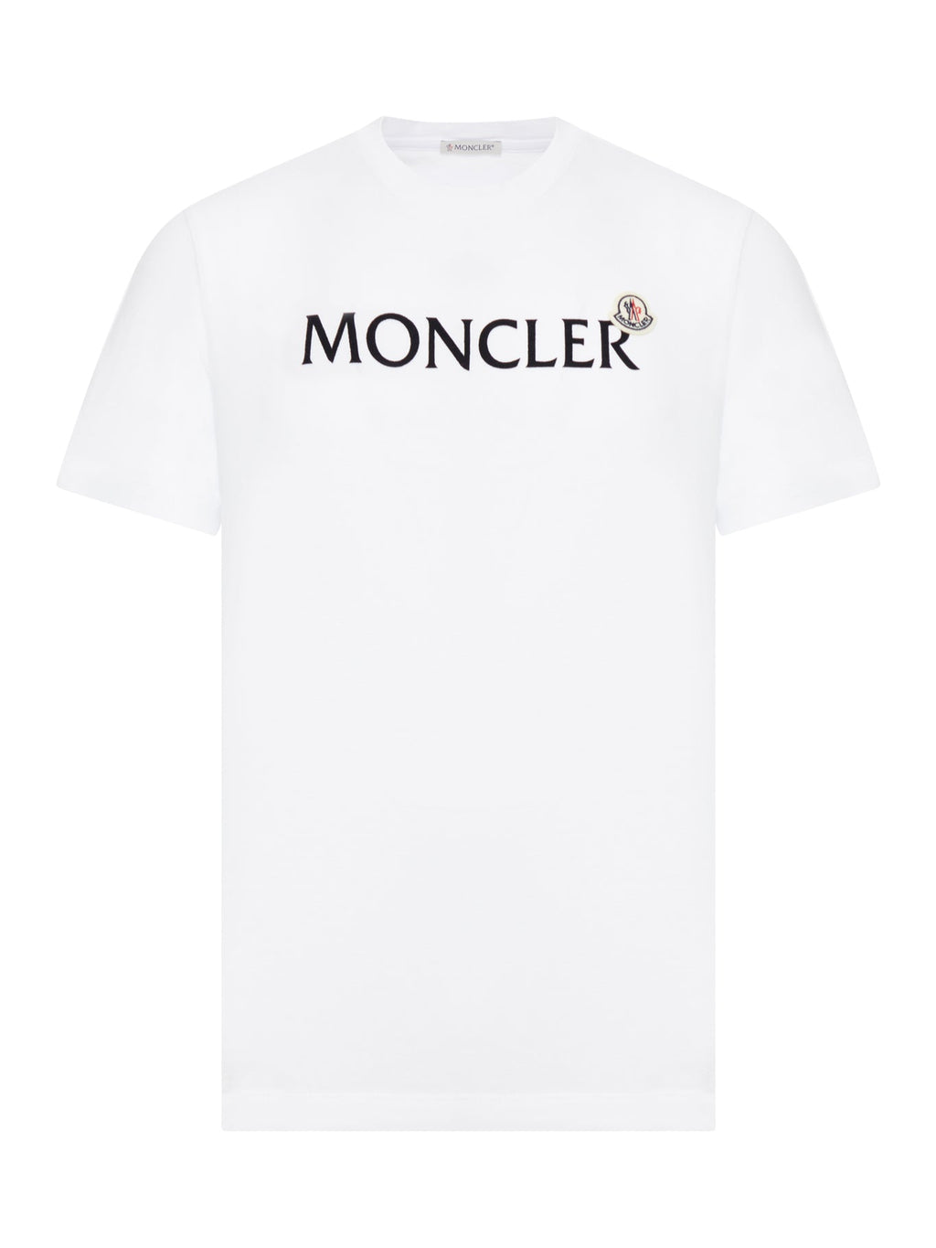 Cotton Flocked Logo T-Shirt Moncler – Гарантія оригінальності – боковий вид