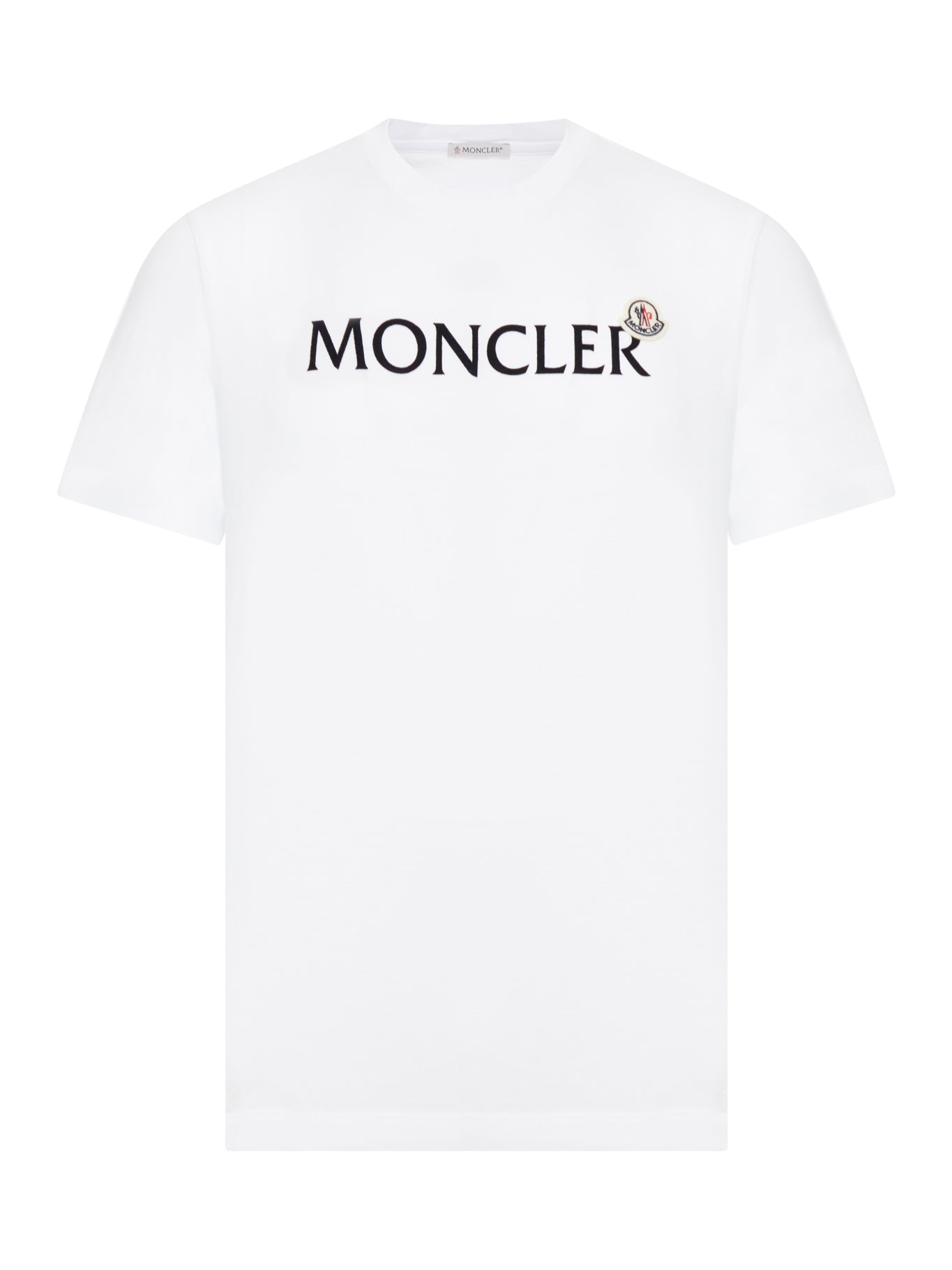 Cotton Flocked Logo T-Shirt Moncler – Гарантія оригінальності – боковий вид