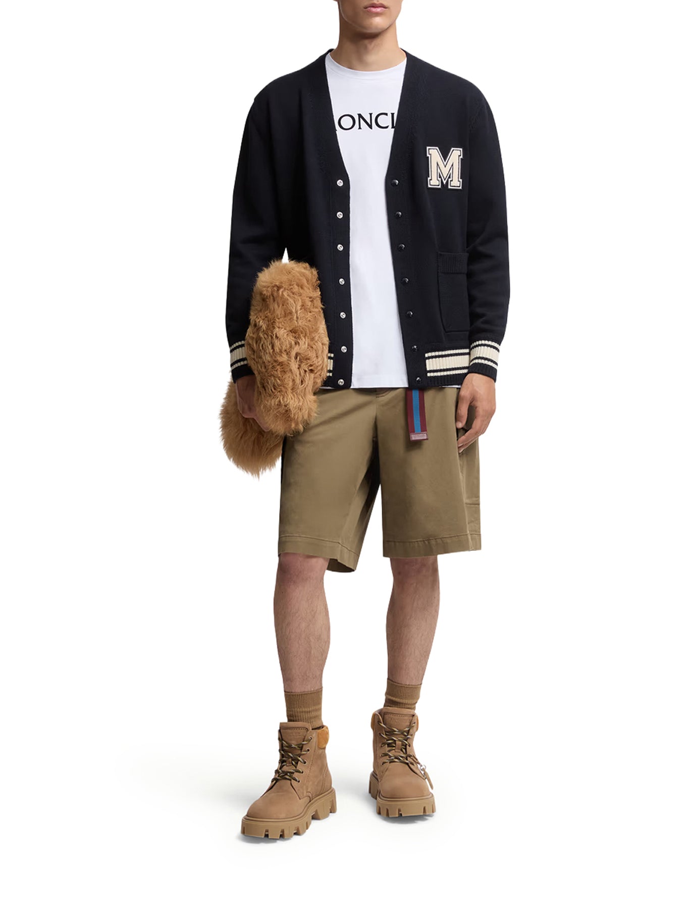Cotton Flocked Logo T-Shirt Moncler – Гарантія оригінальності – вид ззаду