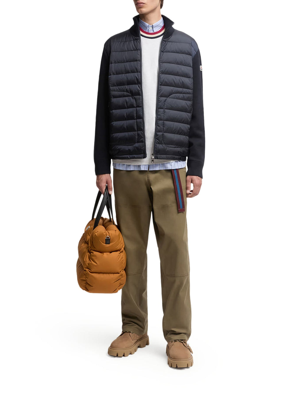Оригінальна Padded Cardigan With Zip Moncler – вид ззаду