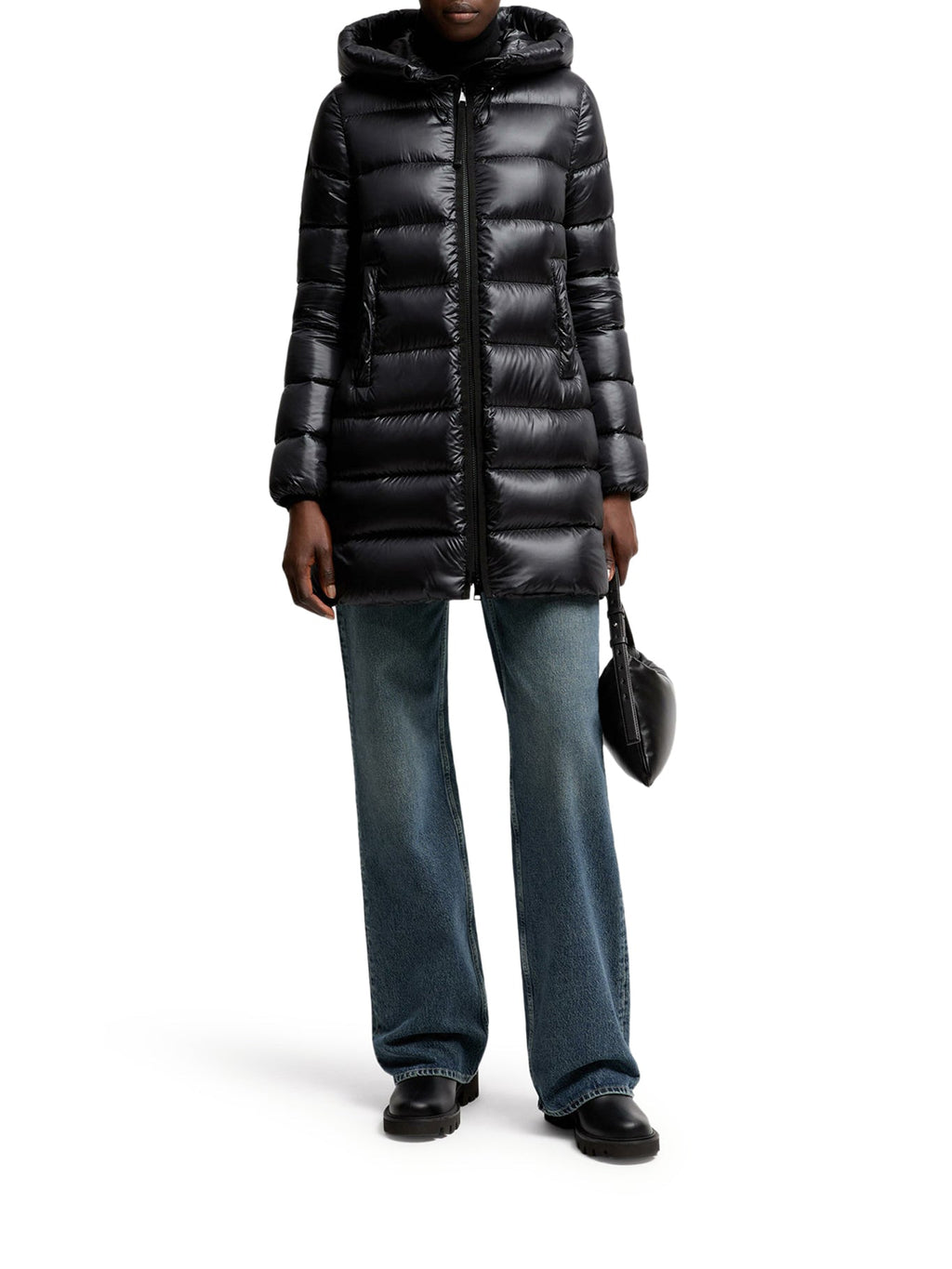 MIDI Suyenne Down Jacket With Hood Moncler – Гарантія оригінальності – вид ззаду