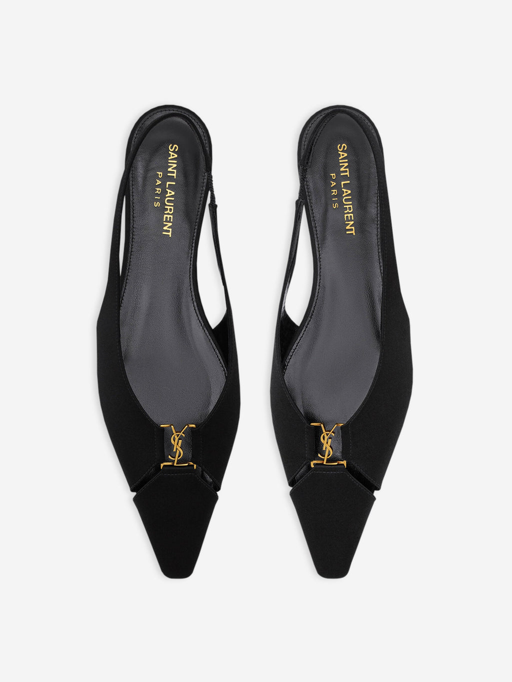 Babylone Silk Slingbacks Saint laurent оригінал – Купити в Україні – вид ззаду