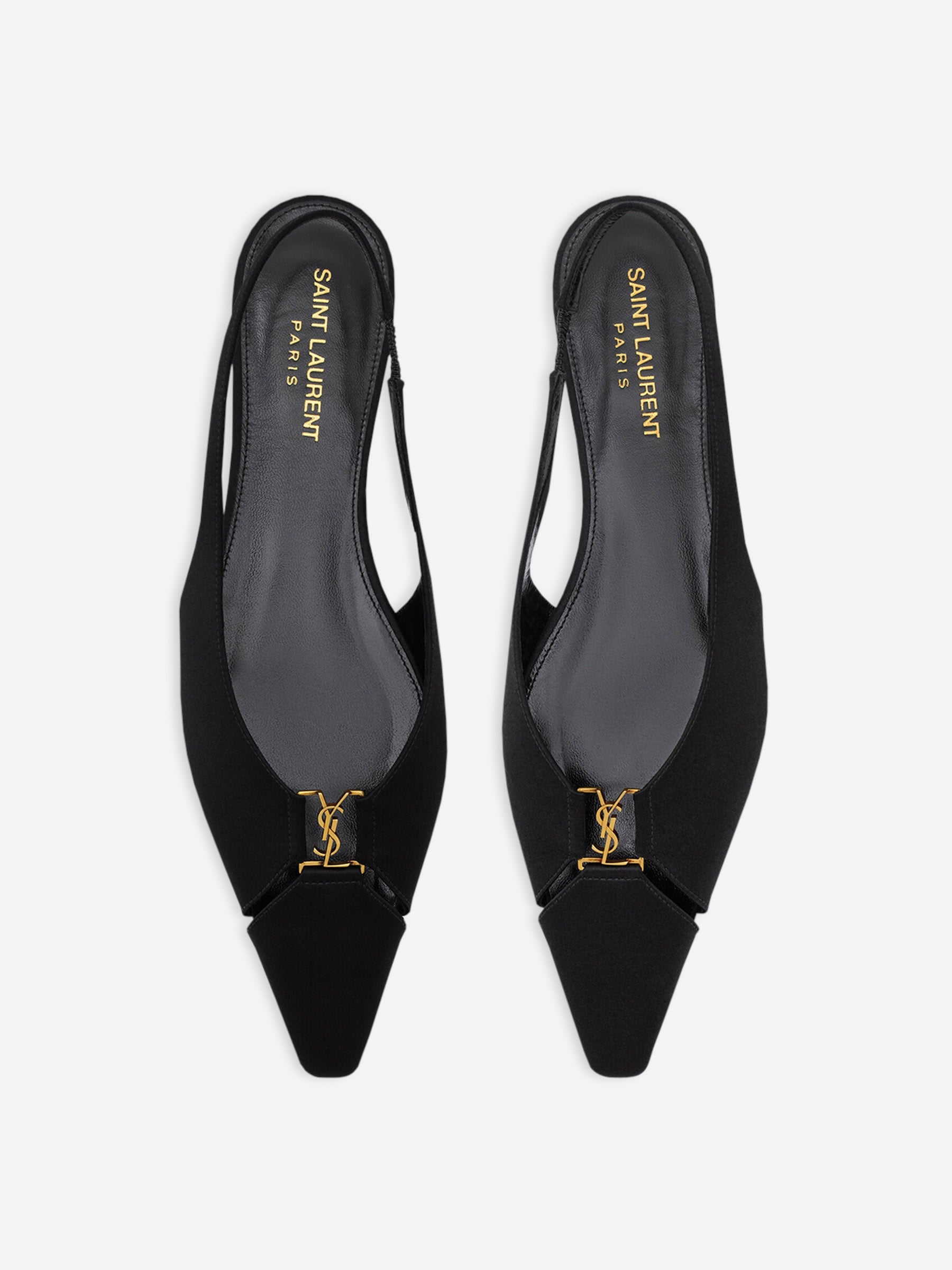 Babylone Silk Slingbacks Saint laurent оригінал – Купити в Україні – вид ззаду