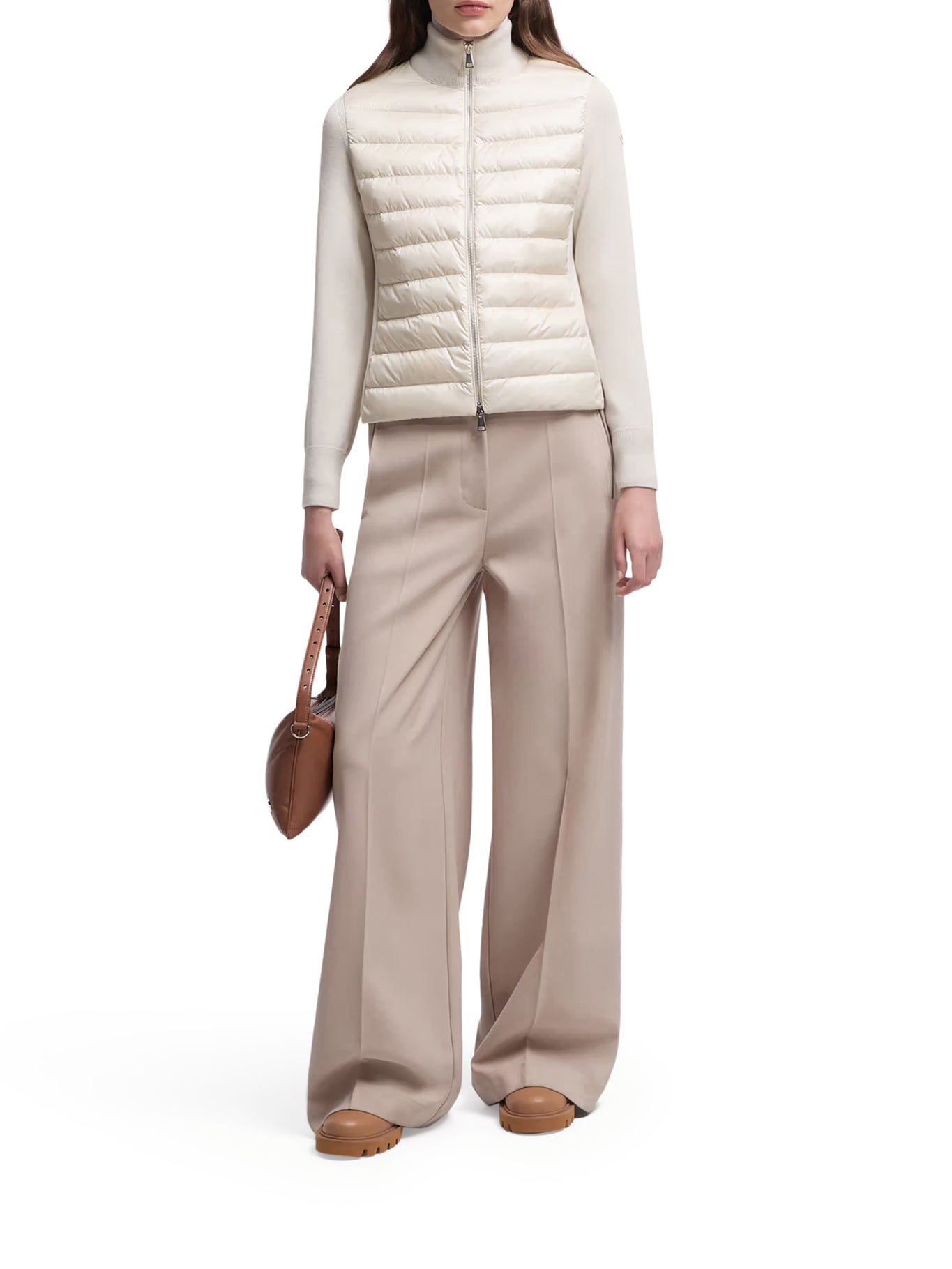 Wool Padded Cardigan With Zip Moncler оригінал – Купити в Україні – вид ззаду
