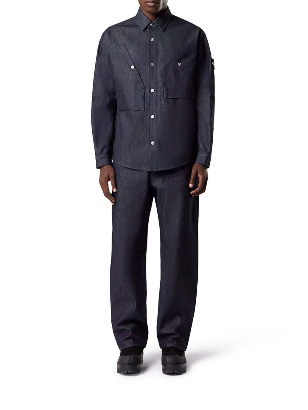 Jeans Indigo Denim-Raw Stone island – Гарантія оригінальності – вид ззаду