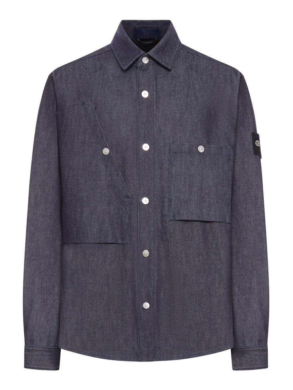Indigo Denim-Raw Overshirt Stone island оригінал – Купити в Україні – боковий вид
