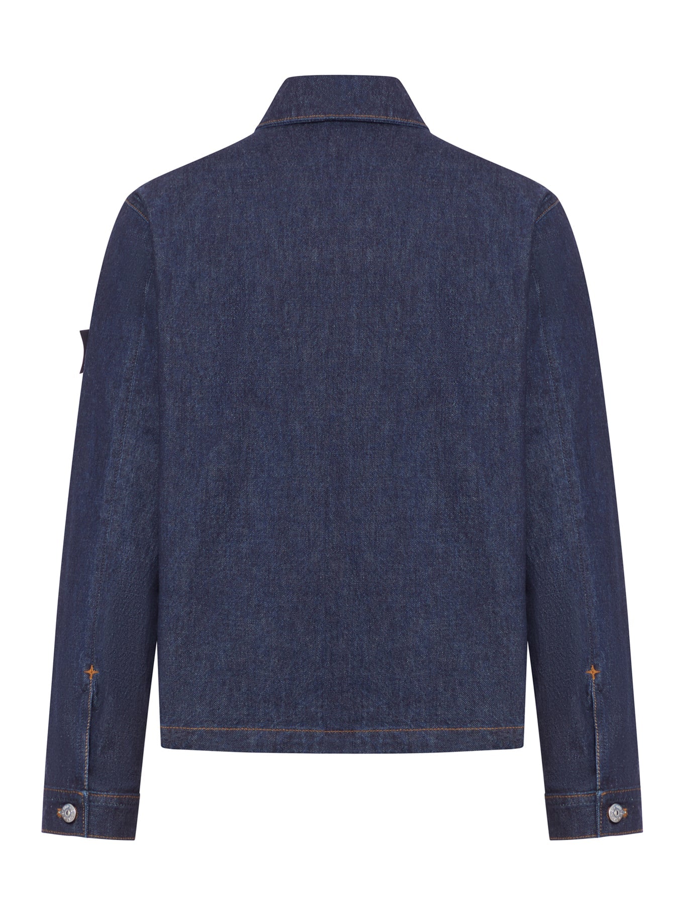 Indigo Denim-Rinsed Jacket Stone island – Гарантія оригінальності – вид ззаду
