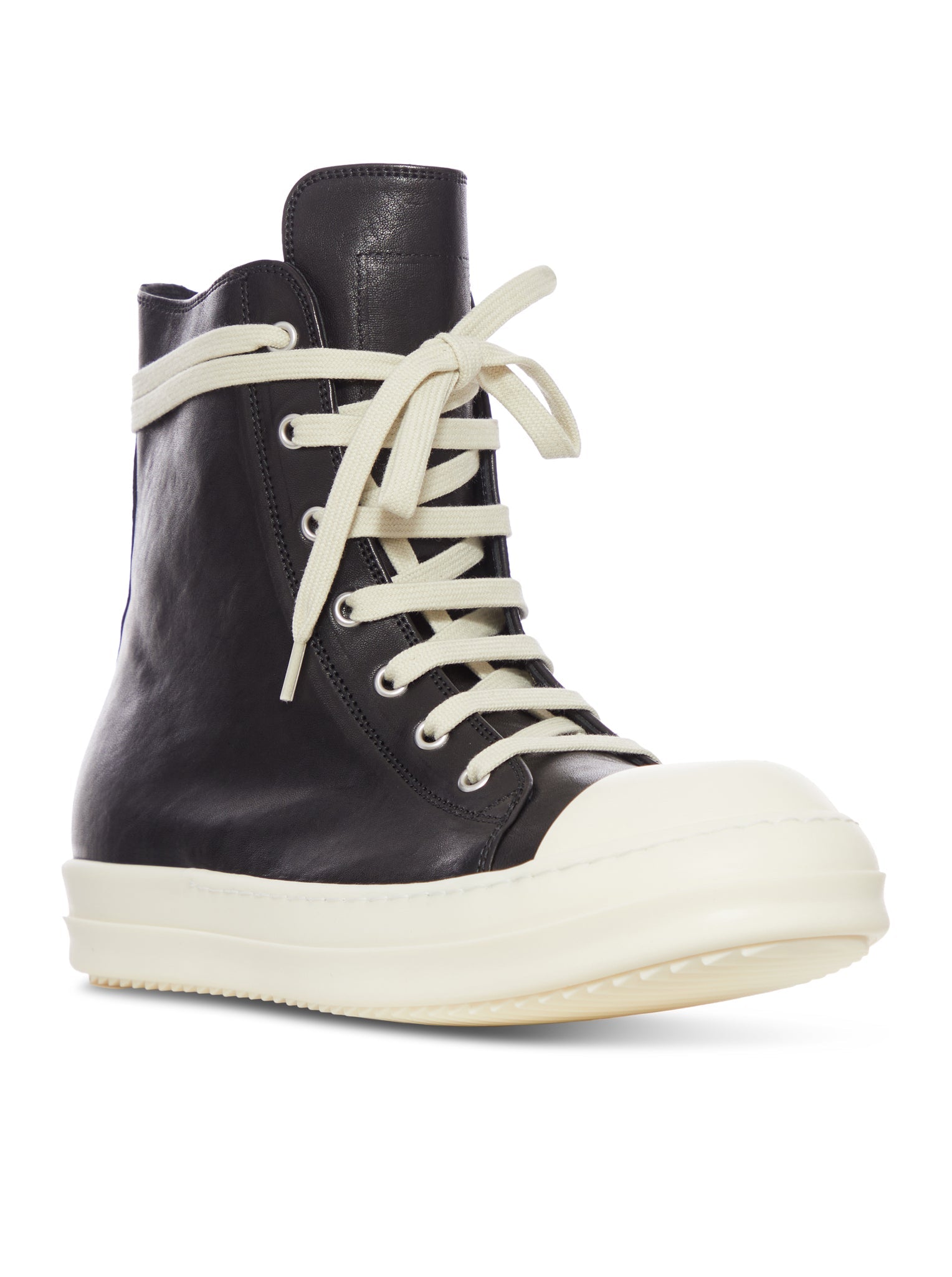 High Leather Sneakers Rick owens оригінал – Купити в Україні – вид ззаду