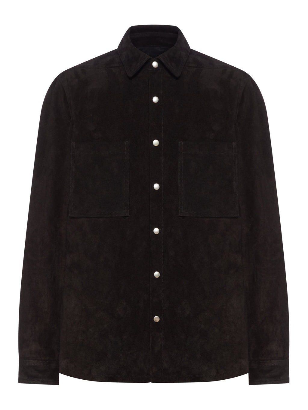 Suede Overshirt Rick owens оригінал – Купити в Україні – боковий вид