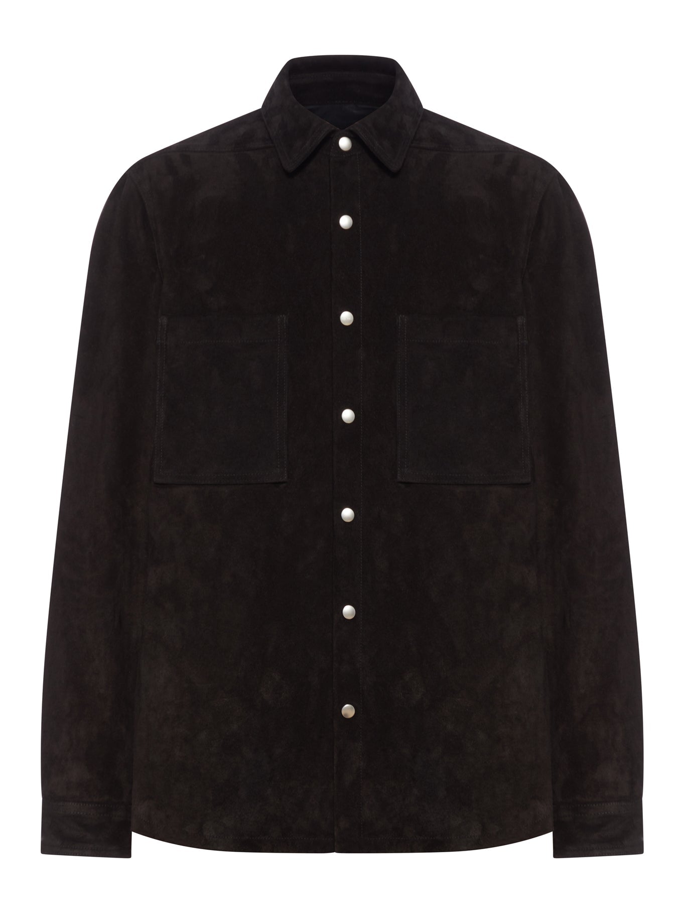 Suede Overshirt Rick owens оригінал – Купити в Україні – боковий вид
