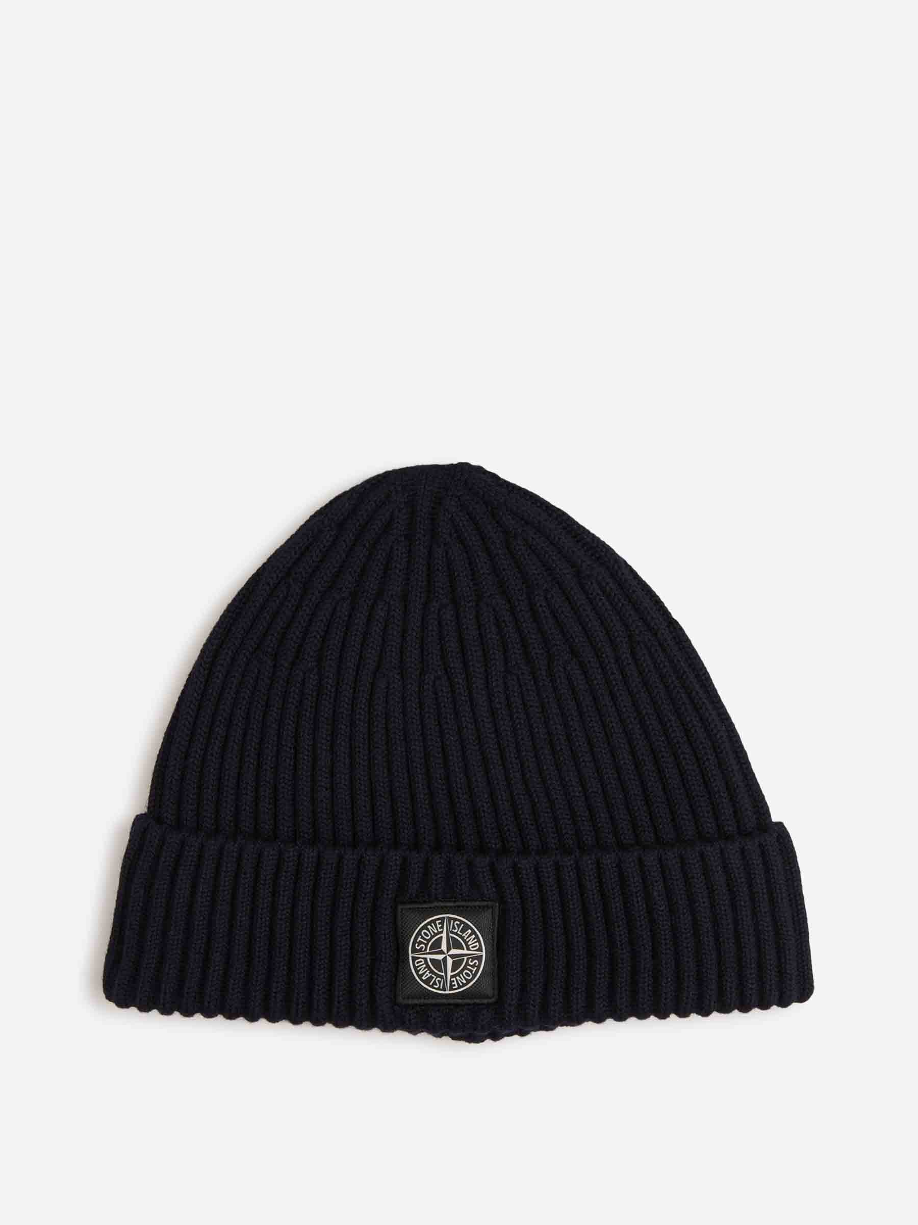 Wool Knit Beanie Stone island оригінал – Купити в Україні – боковий вид