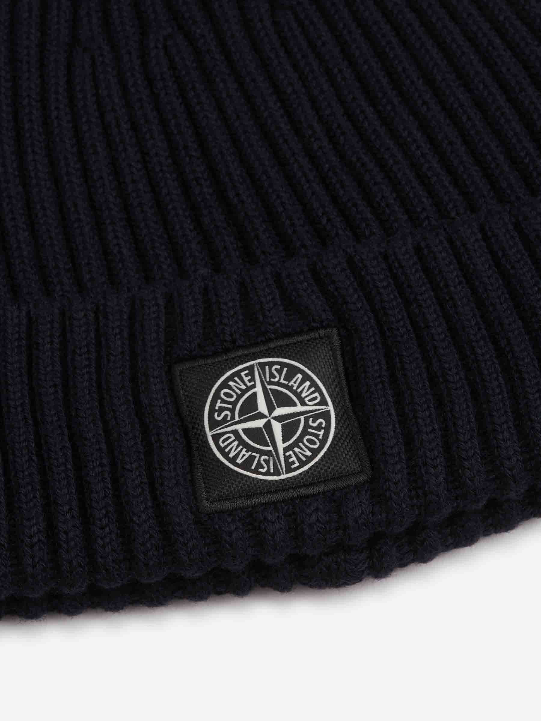 Wool Knit Beanie Stone island оригінал – Купити в Україні – вид ззаду