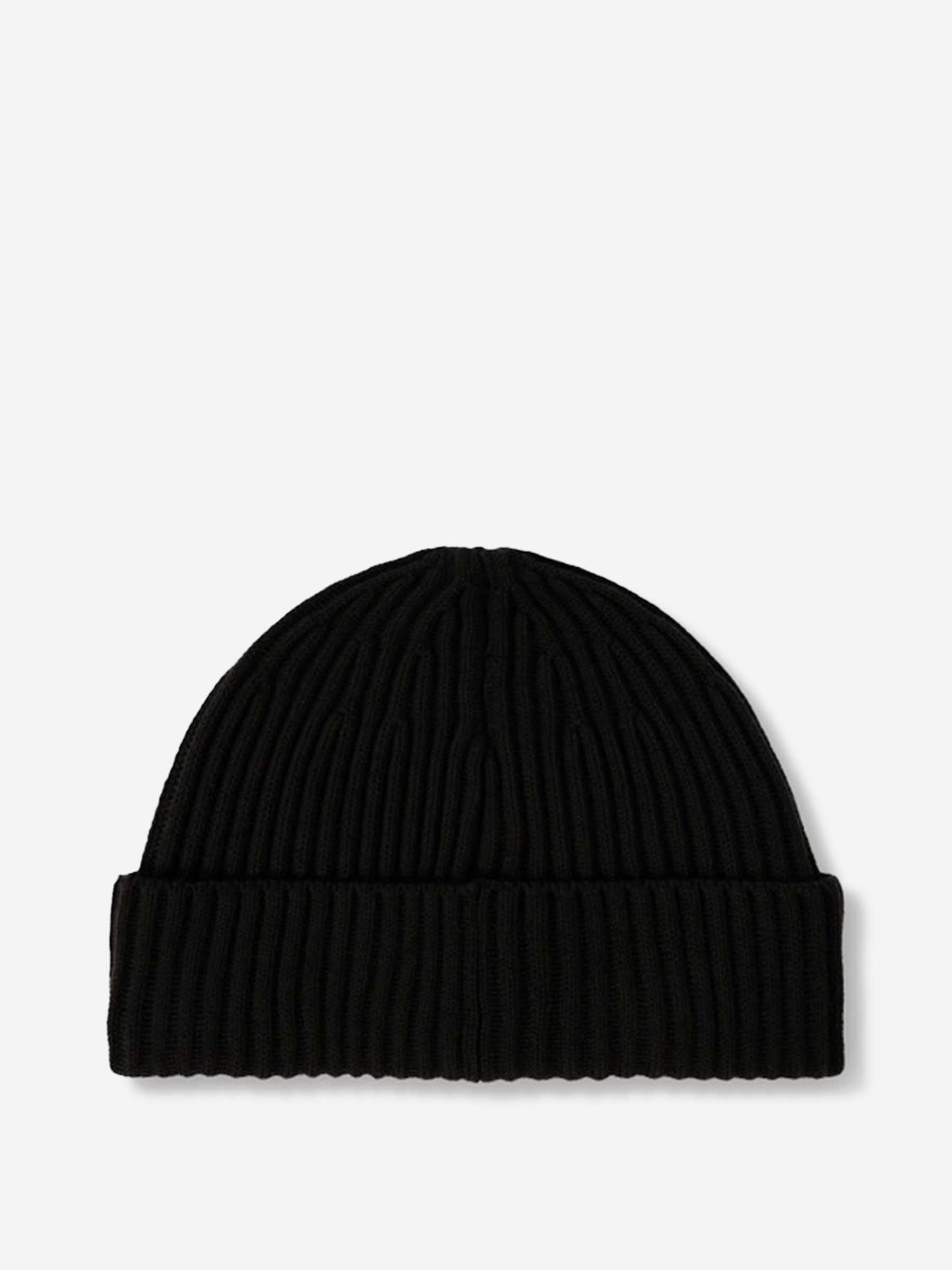 Wool Knit Beanie Stone island оригінал – Купити в Україні – вид ззаду - STONE ISLAND