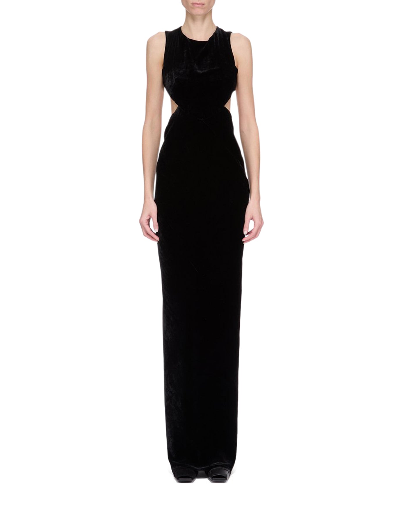Open Back Gown Dress Rick owens – Гарантія оригінальності – вид ззаду