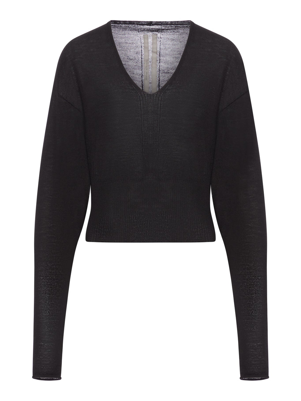 Cropped Wool Sweater Rick owens оригінал – Купити в Україні – боковий вид
