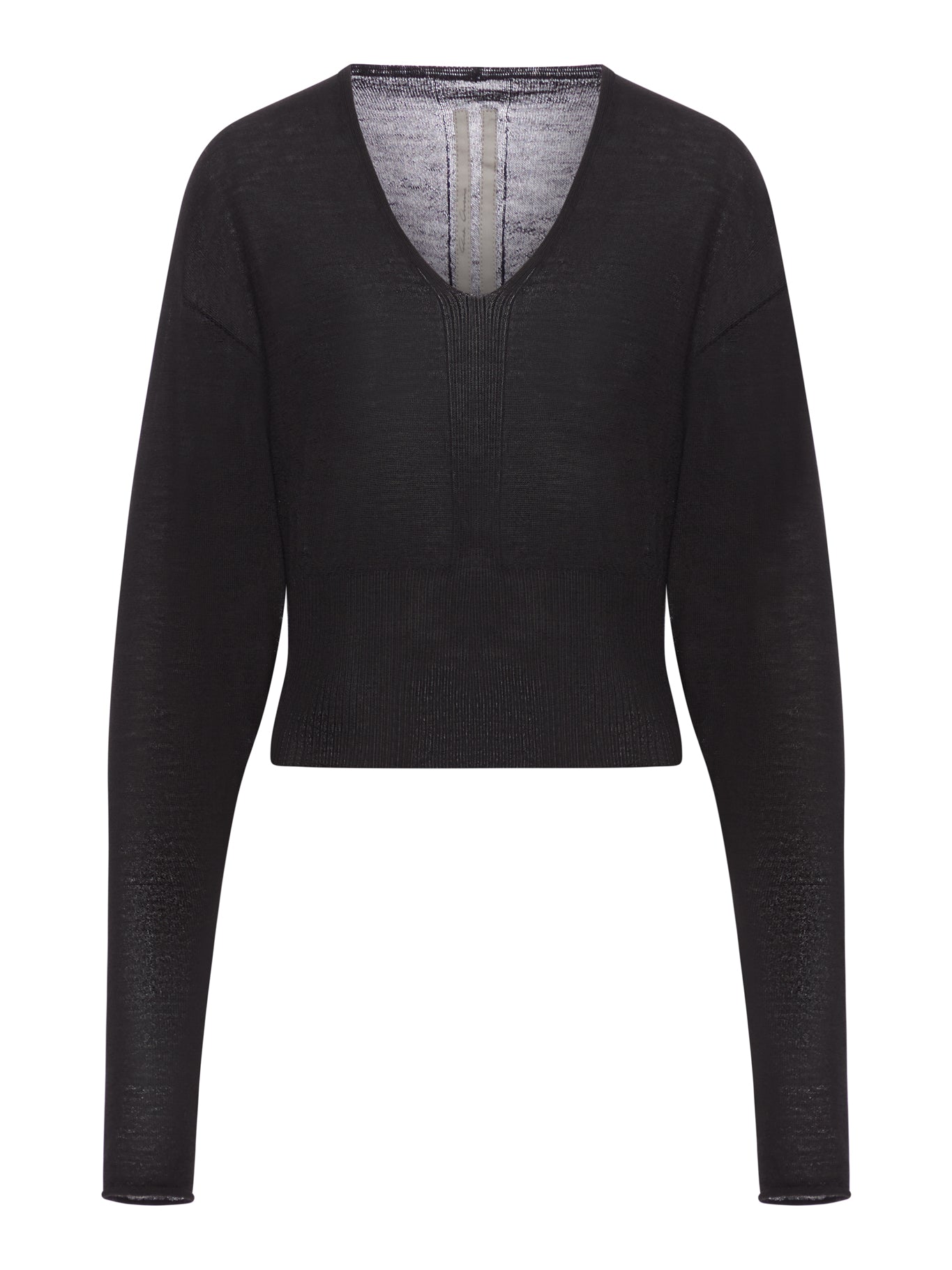 Cropped Wool Sweater Rick owens оригінал – Купити в Україні – боковий вид