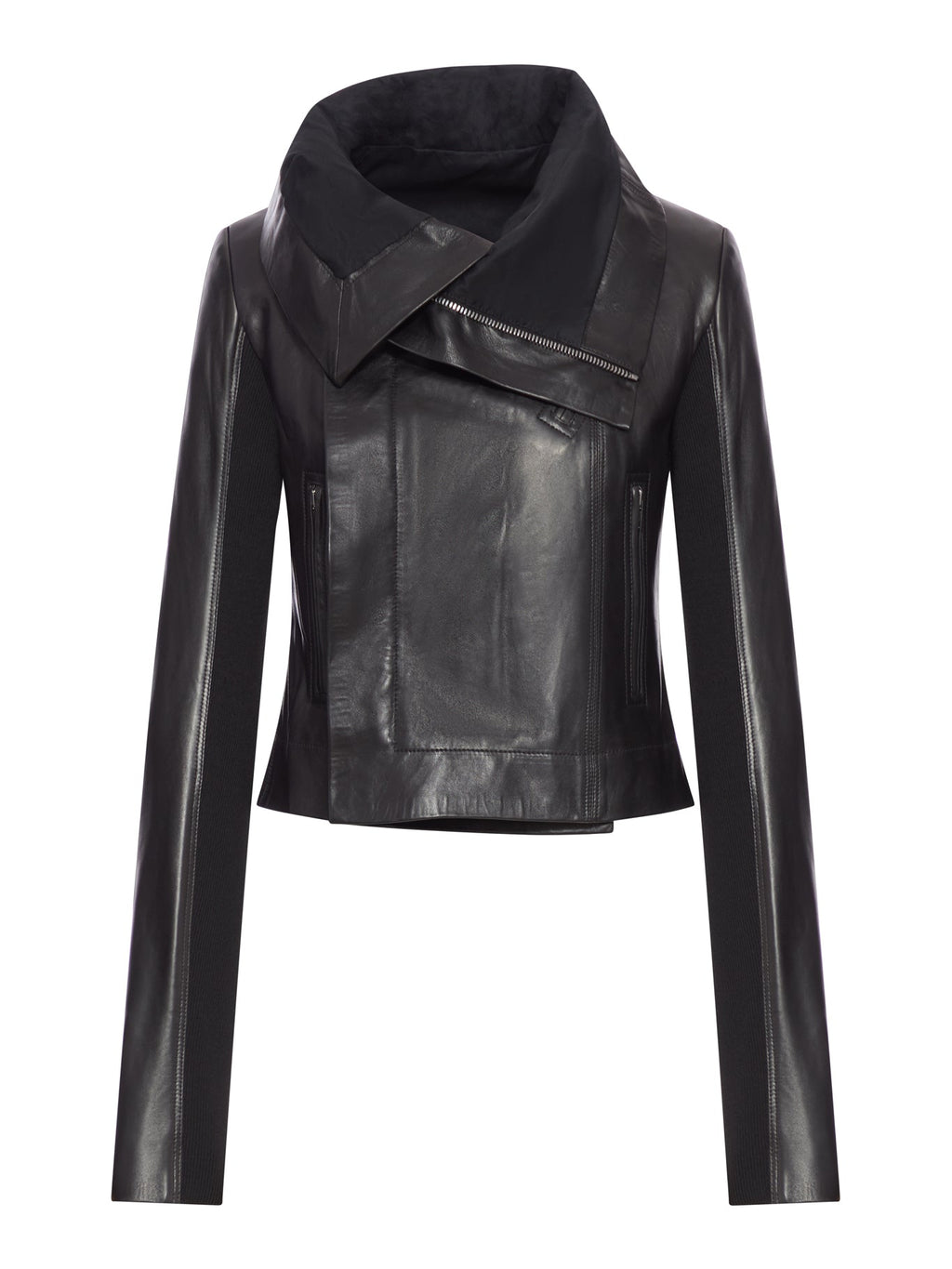 Leather Biker Jacket Rick owens – Гарантія оригінальності – боковий вид
