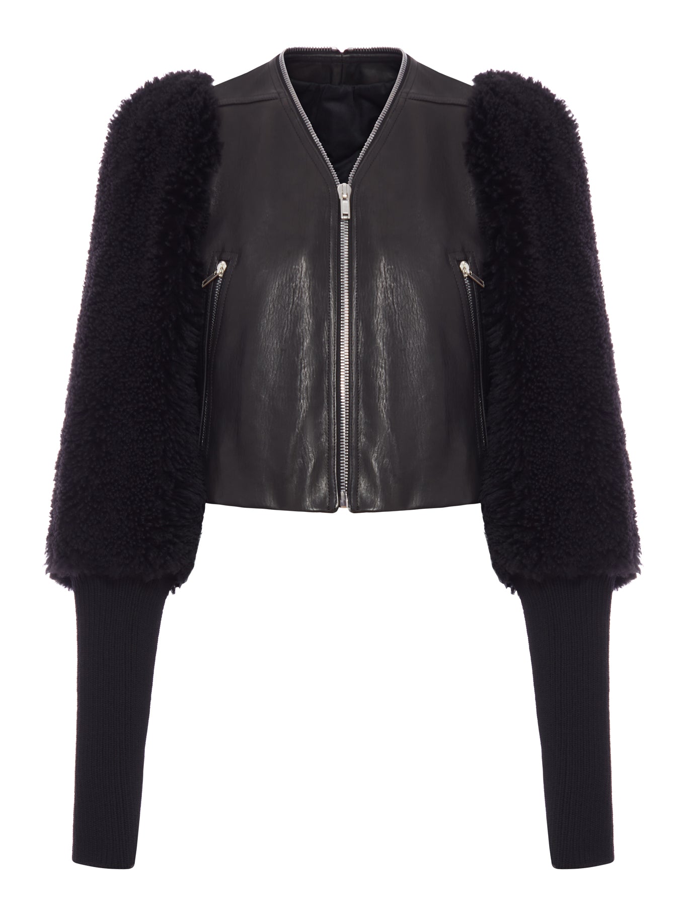 Klaus Cropped Jacket Rick owens – Гарантія оригінальності – боковий вид