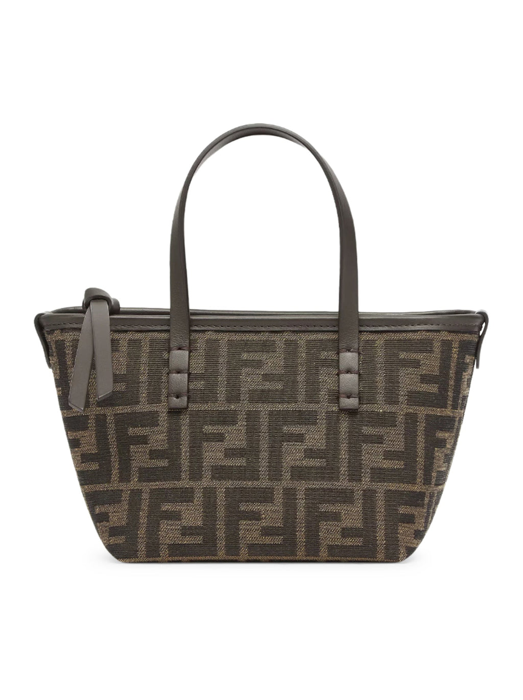 Оригінальна Roll Mini In Jaquard Ff Brown Fendi – боковий вид