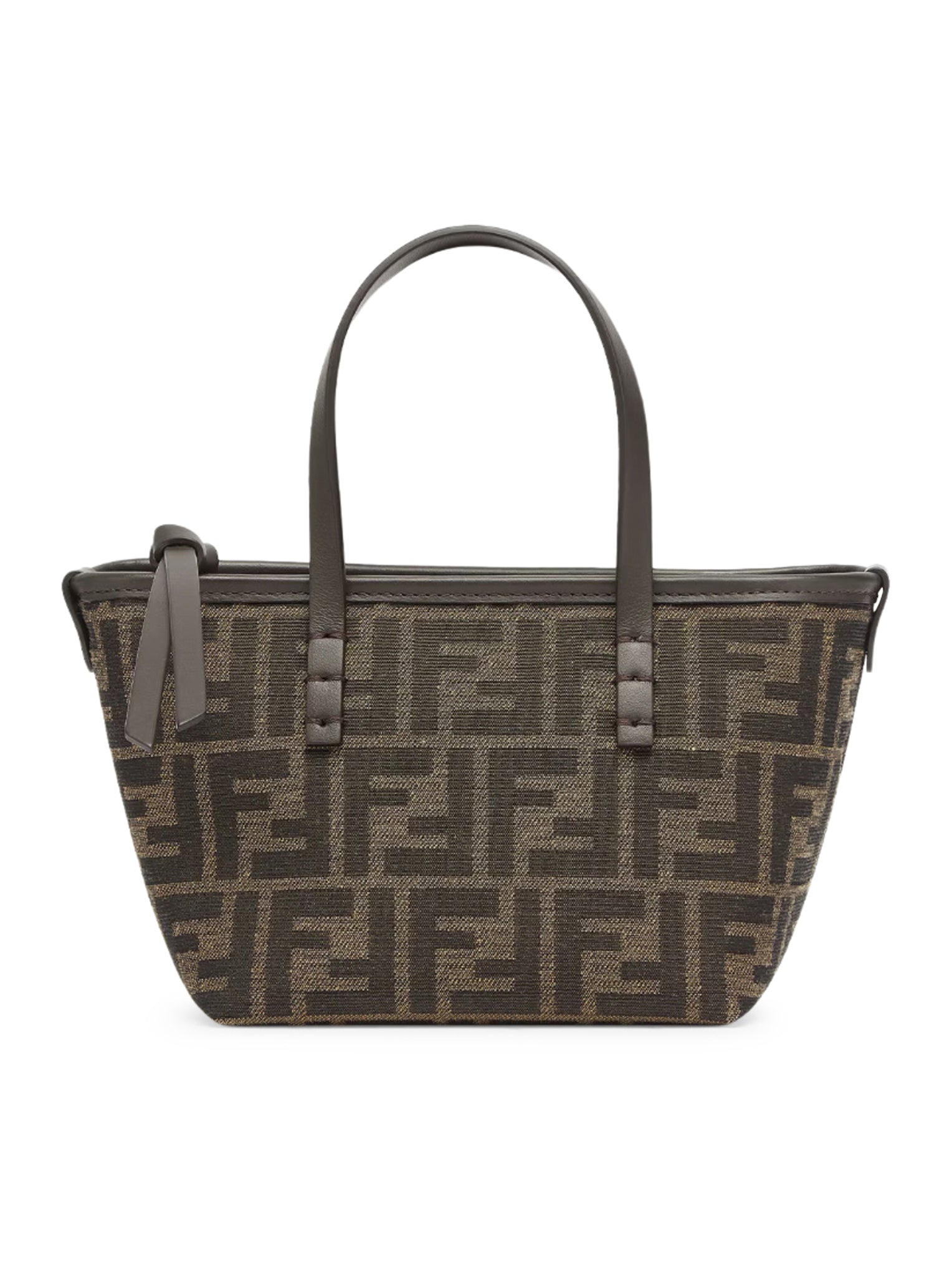 Оригінальна Roll Mini In Jaquard Ff Brown Fendi – боковий вид