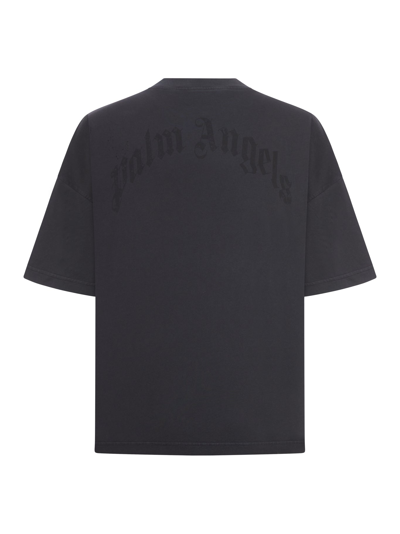 Оригінальна Curved Logo Loose Collar Tee Palm angels – вид ззаду