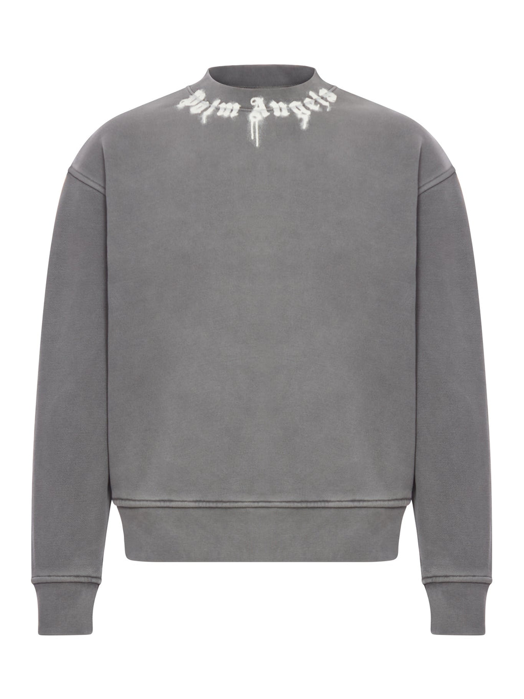 Оригінальна Crew Neck Cotton Sweatshirt With Logo Palm angels – боковий вид