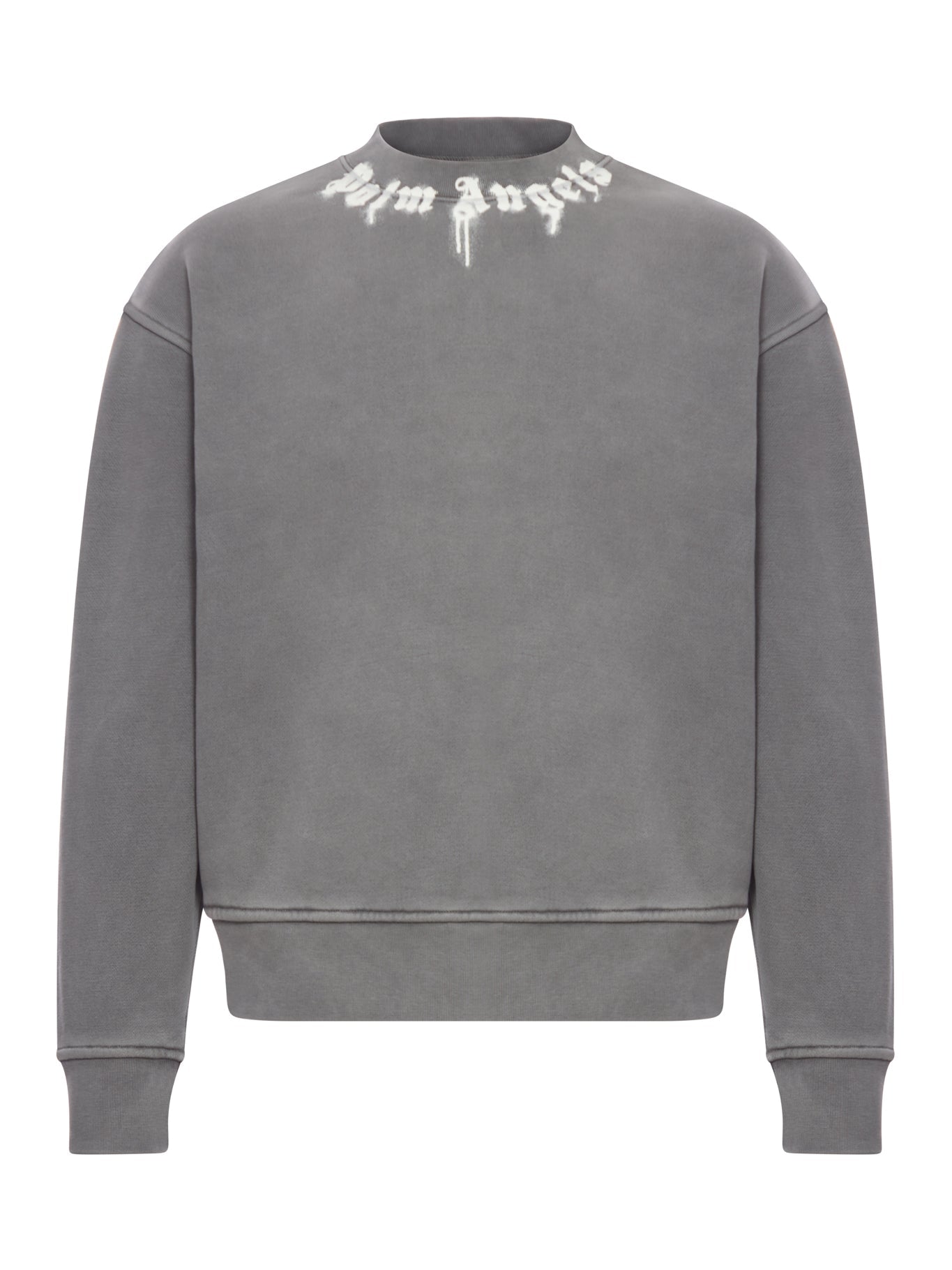 Оригінальна Crew Neck Cotton Sweatshirt With Logo Palm angels – боковий вид