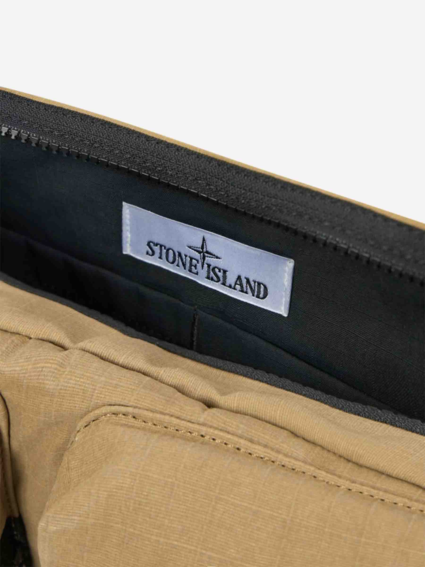 Cotton Ripstop Shoulder Bag Stone island – Гарантія оригінальності – детальний вид - STONE ISLAND