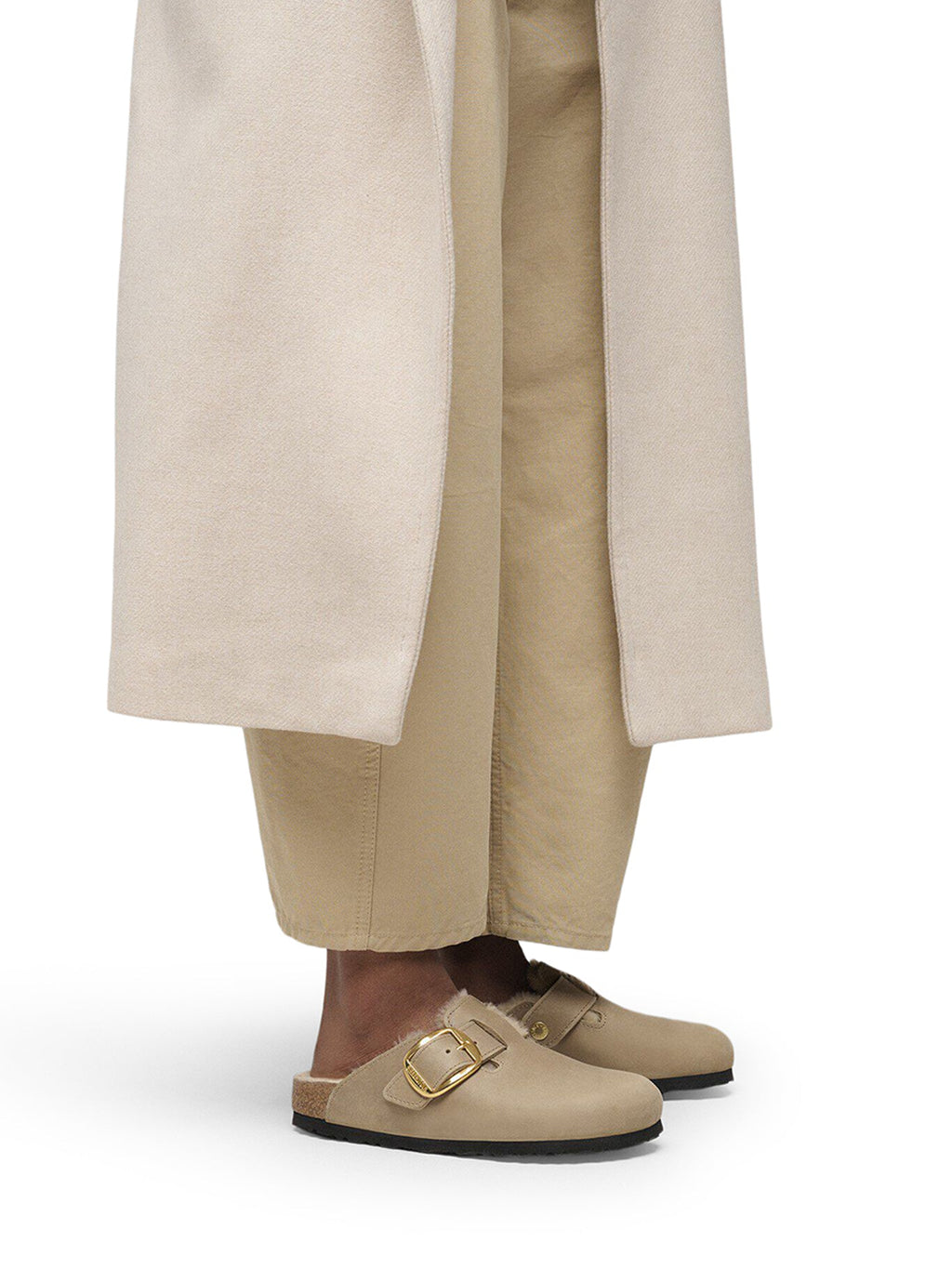 Boston Big Buckle Shearling Birkenstock – Гарантія оригінальності – вид ззаду