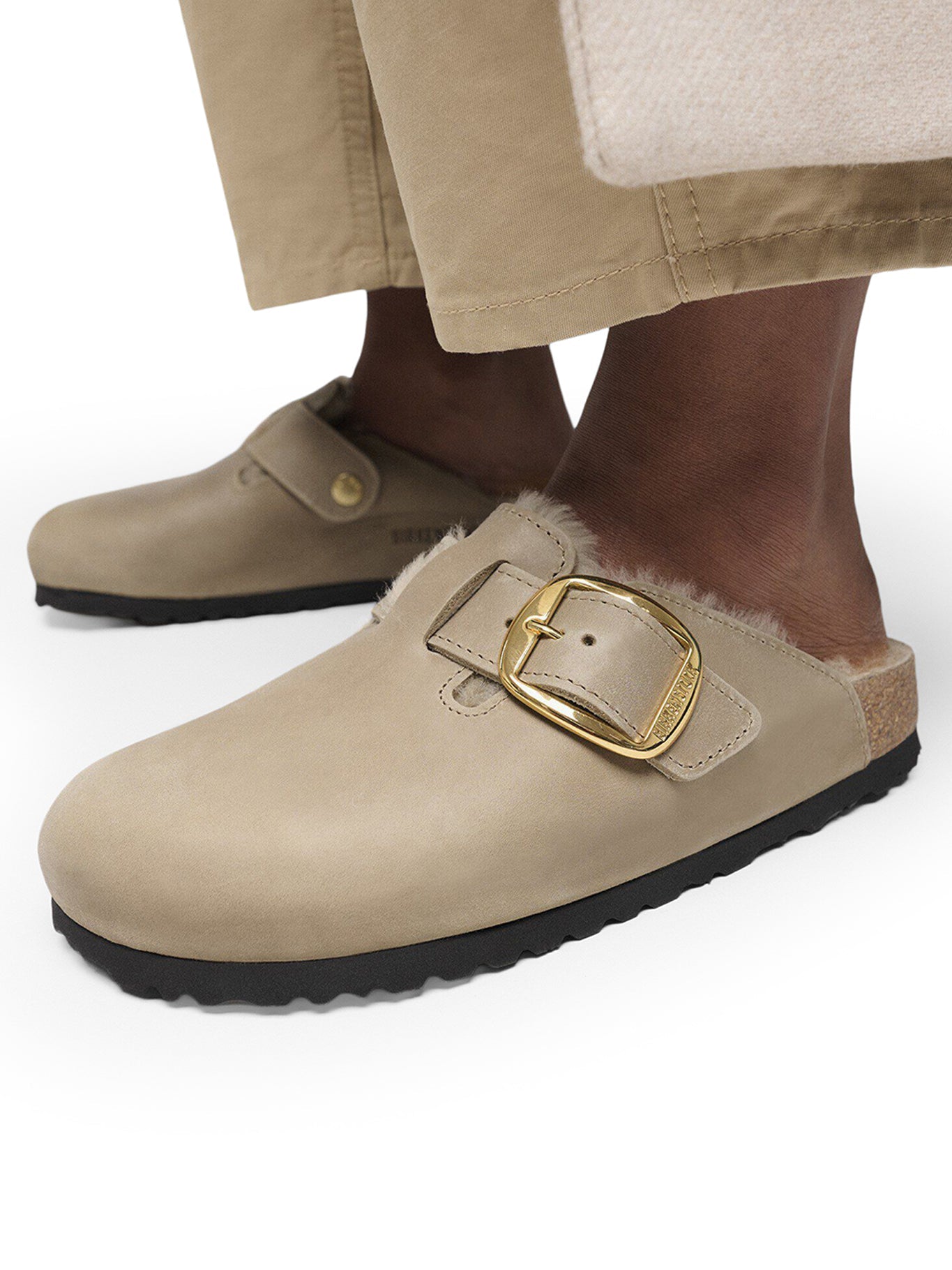 Boston Big Buckle Shearling Birkenstock – Гарантія оригінальності – детальний вид - BIRKENSTOCK