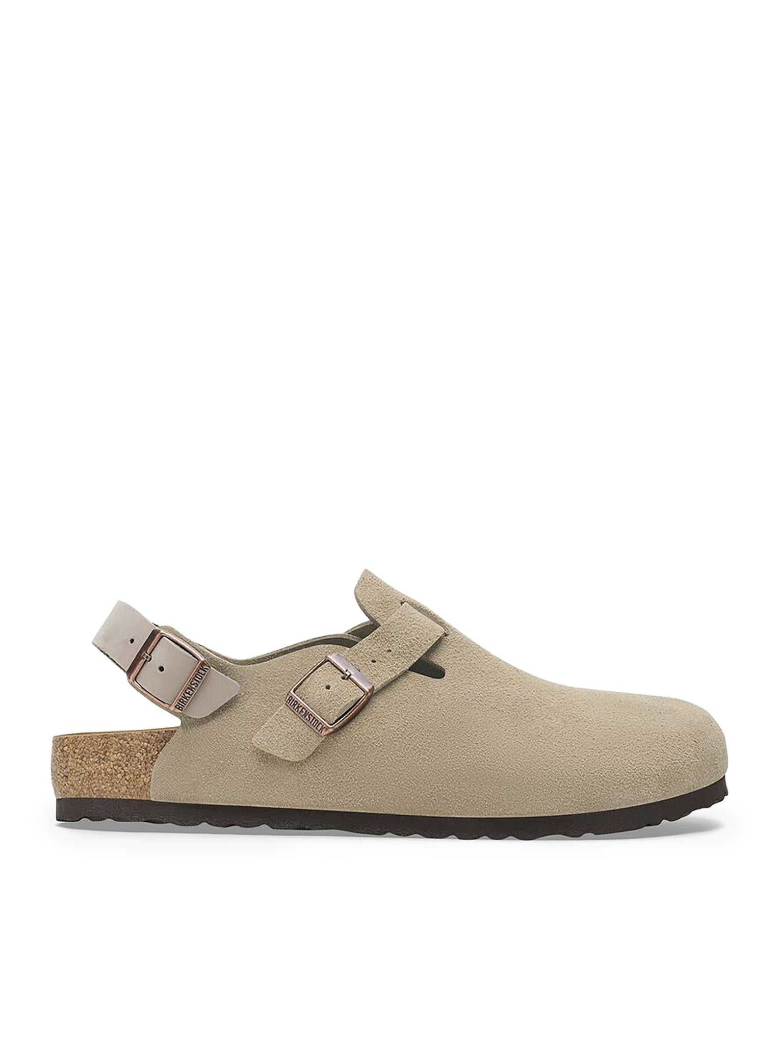 Оригінальна Tokio In Taupe Suede Birkenstock – боковий вид - BIRKENSTOCK