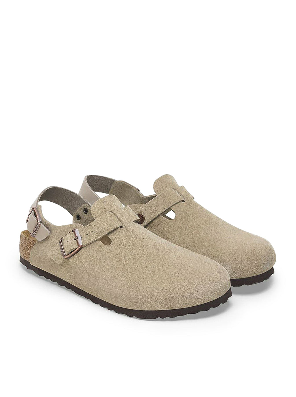 Оригінальна Tokio In Taupe Suede Birkenstock – вид ззаду