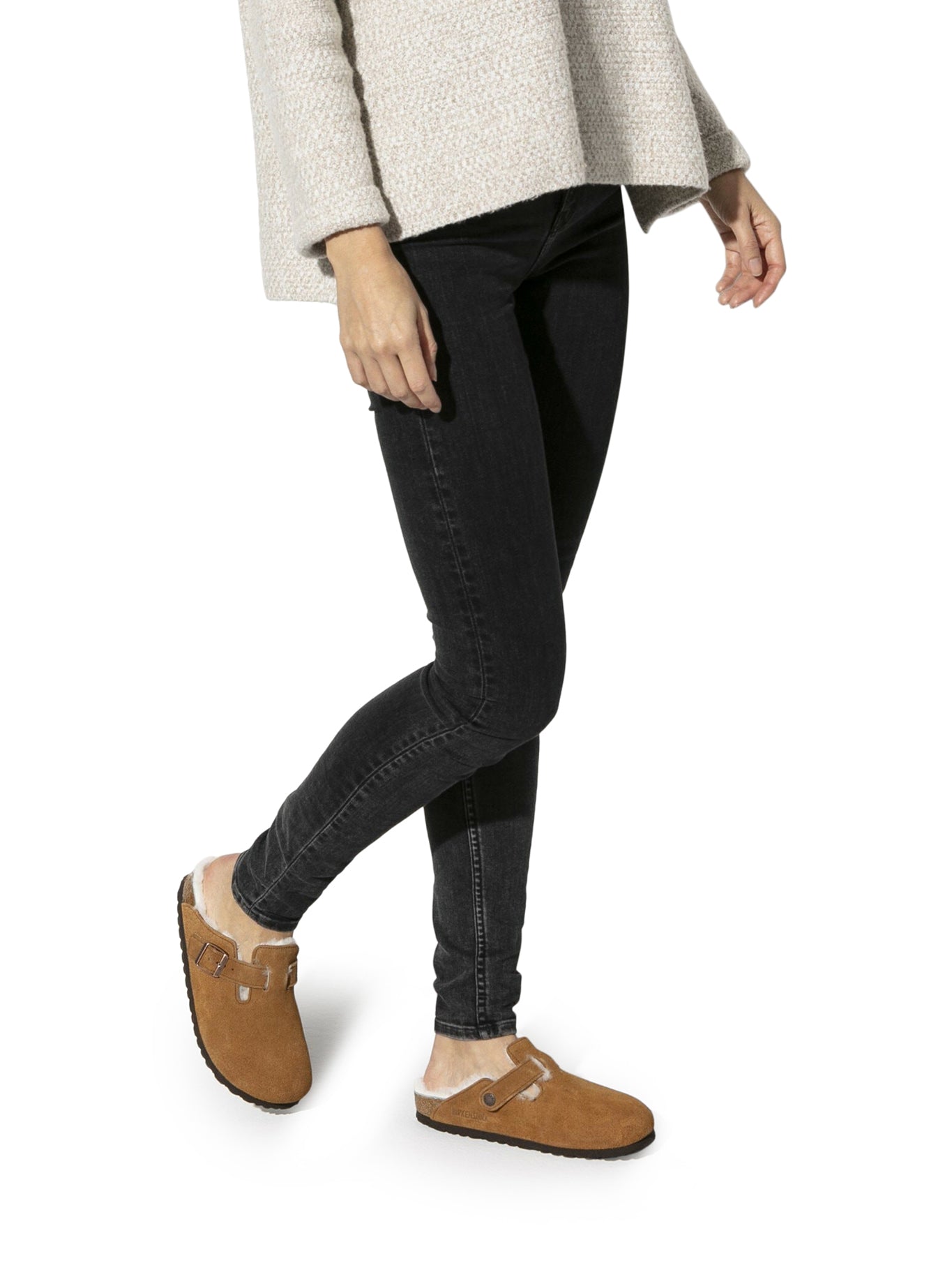 Lamb Fur Boston Birkenstock оригінал – Купити в Україні – вид ззаду - BIRKENSTOCK