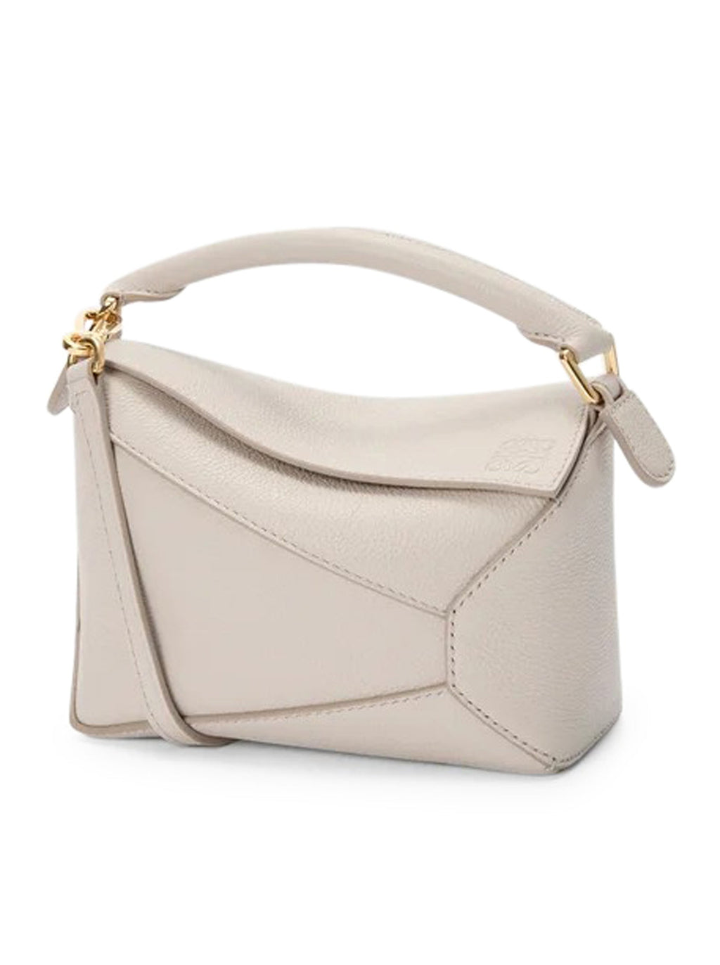 Puzzle Edge Mini Bag In Grenade Leather Loewe – Гарантія оригінальності – боковий вид