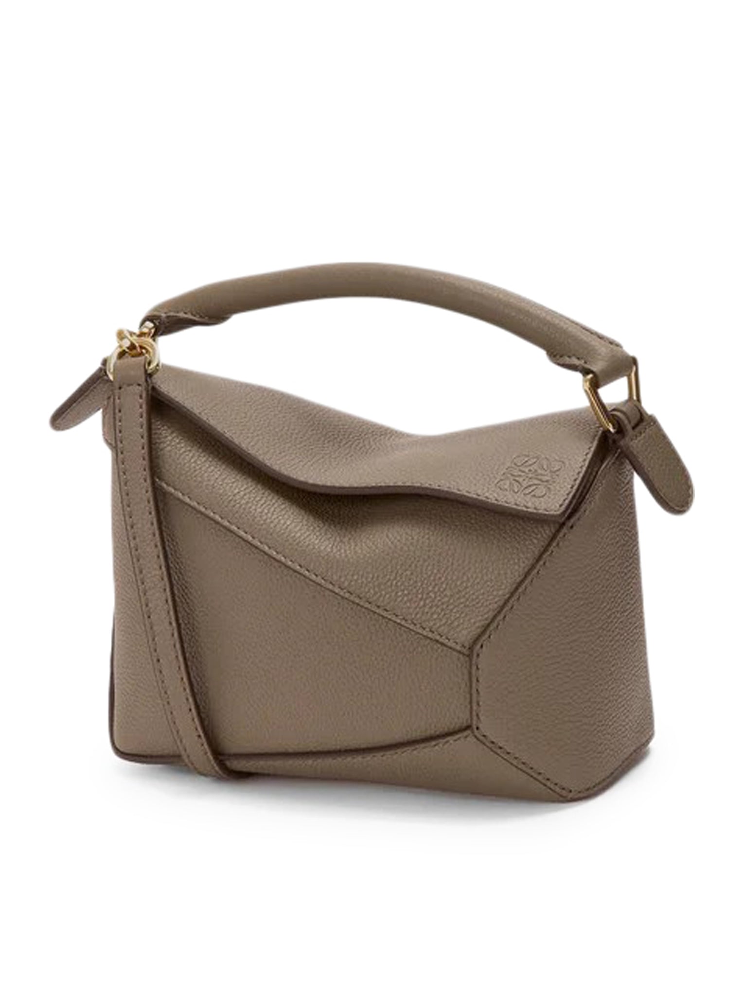 Puzzle Edge Mini Bag In Grenade Leather Loewe – Гарантія оригінальності – боковий вид