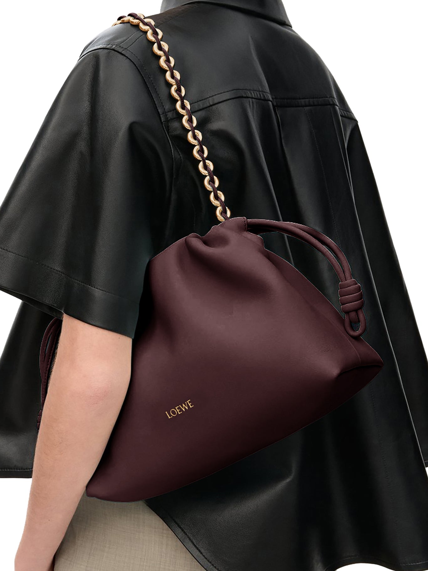 Medium Flamenco Bag In Soft Lambskin Nappa Loewe – Гарантія оригінальності – детальний вид