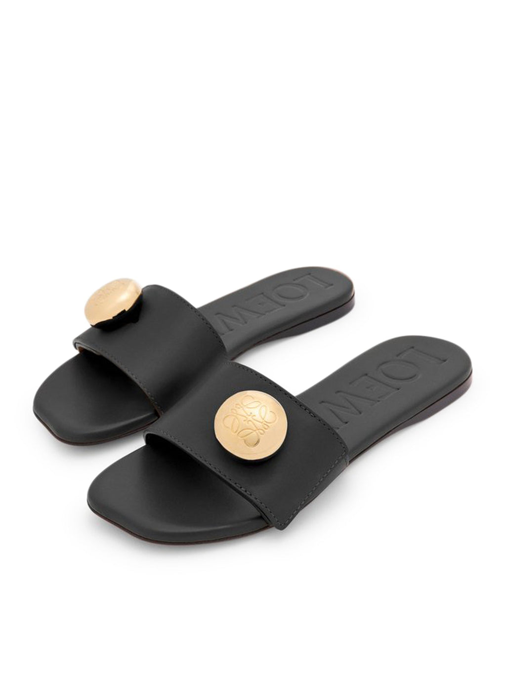 Pebble Calfskin Slide Loewe – Гарантія оригінальності – детальний вид