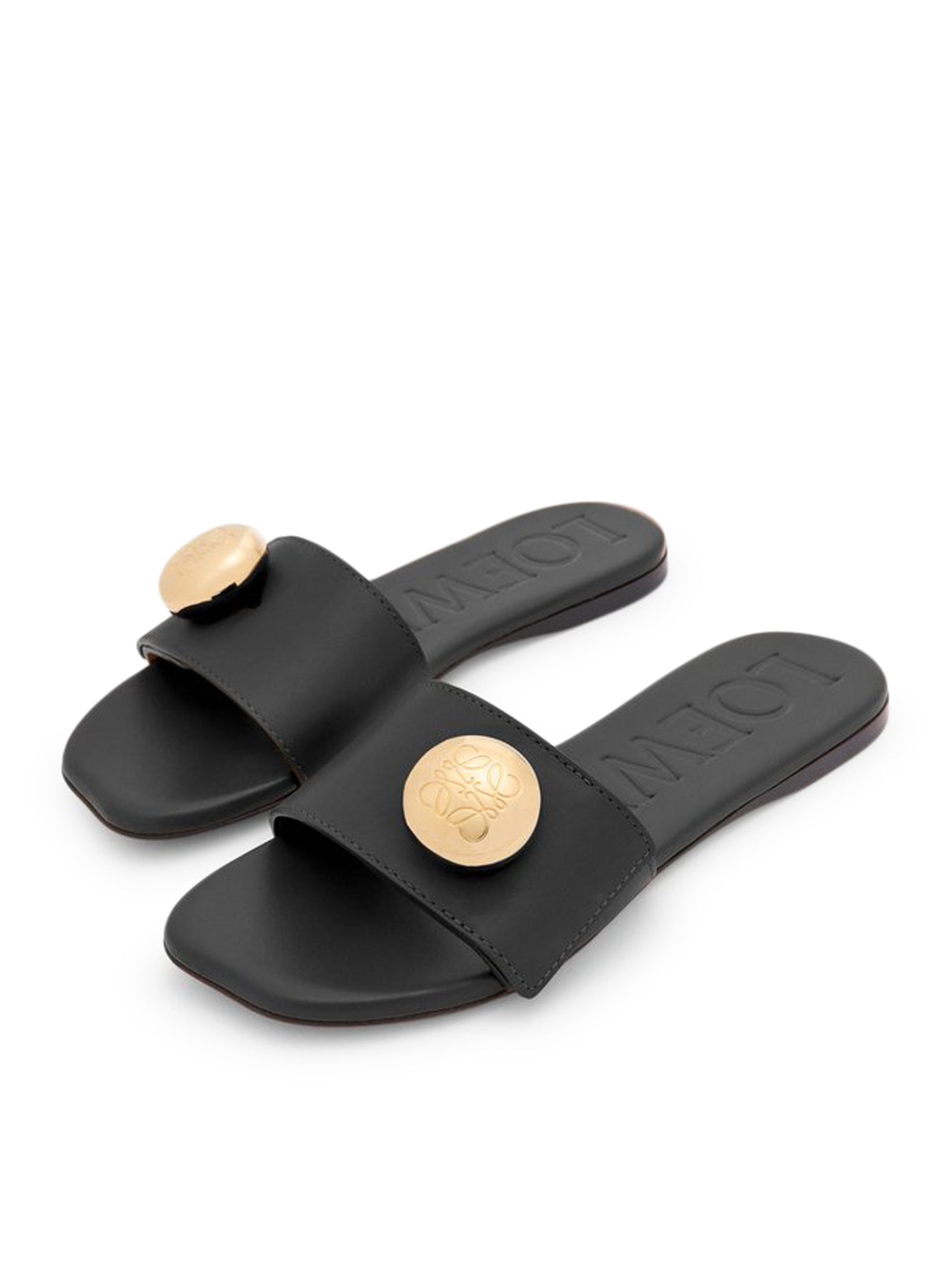 Pebble Calfskin Slide Loewe – Гарантія оригінальності – детальний вид