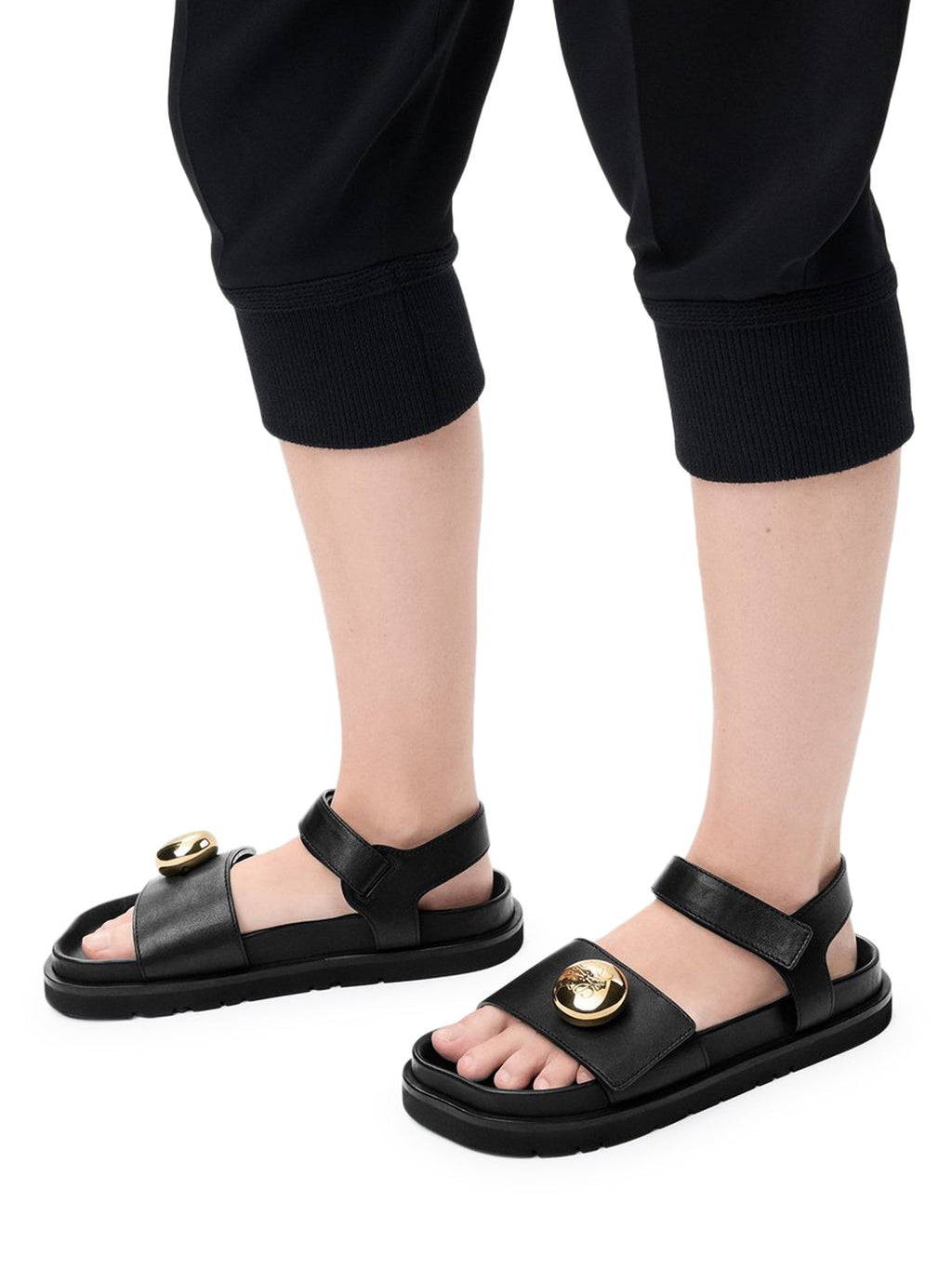 Pebble Sandals With Soft Calfskin Fussbett Sole Loewe оригінал – Купити в Україні – вид ззаду