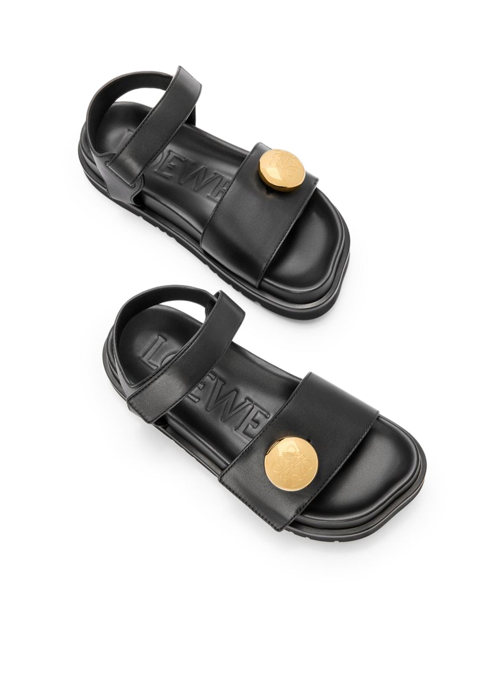 Pebble Sandals With Soft Calfskin Fussbett Sole Loewe оригінал – Купити в Україні – збільшений вид